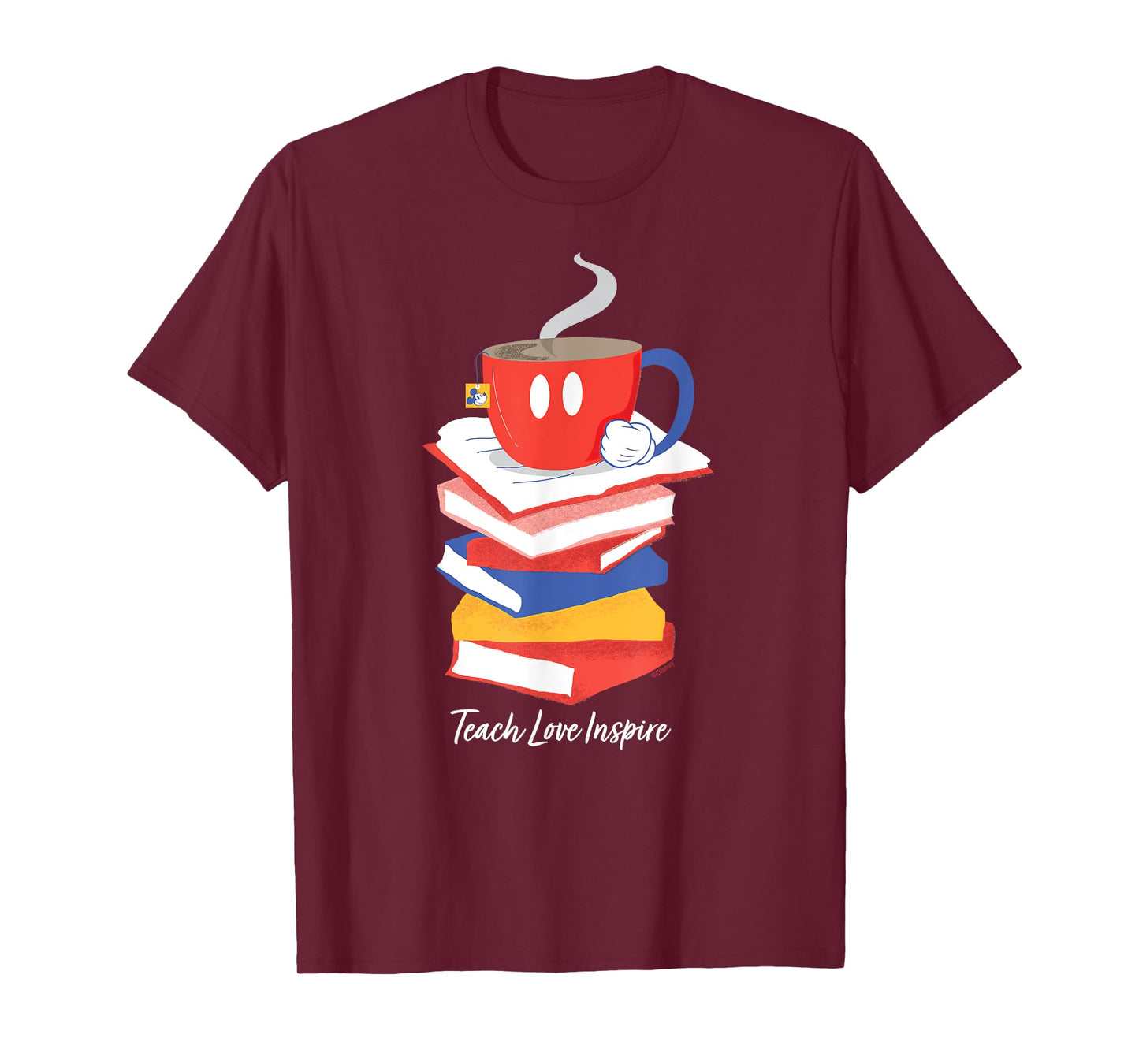 Disney Mickey Mouse Teacup Teach Love Inspire Teacher's Day T-Shirt