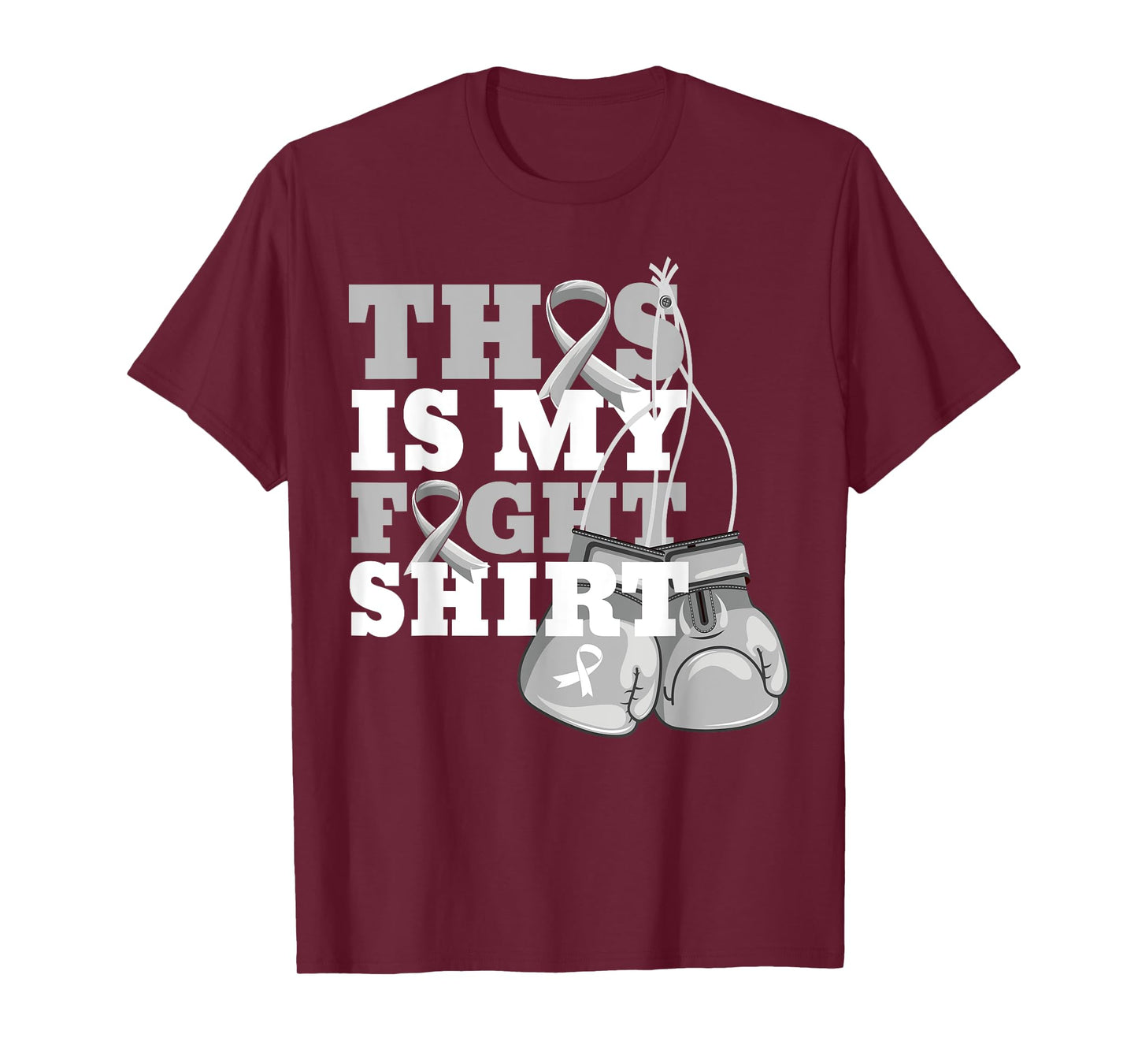 This Is My Fight Shirt Lung Cancer Fighter Support Strong T-Shirt