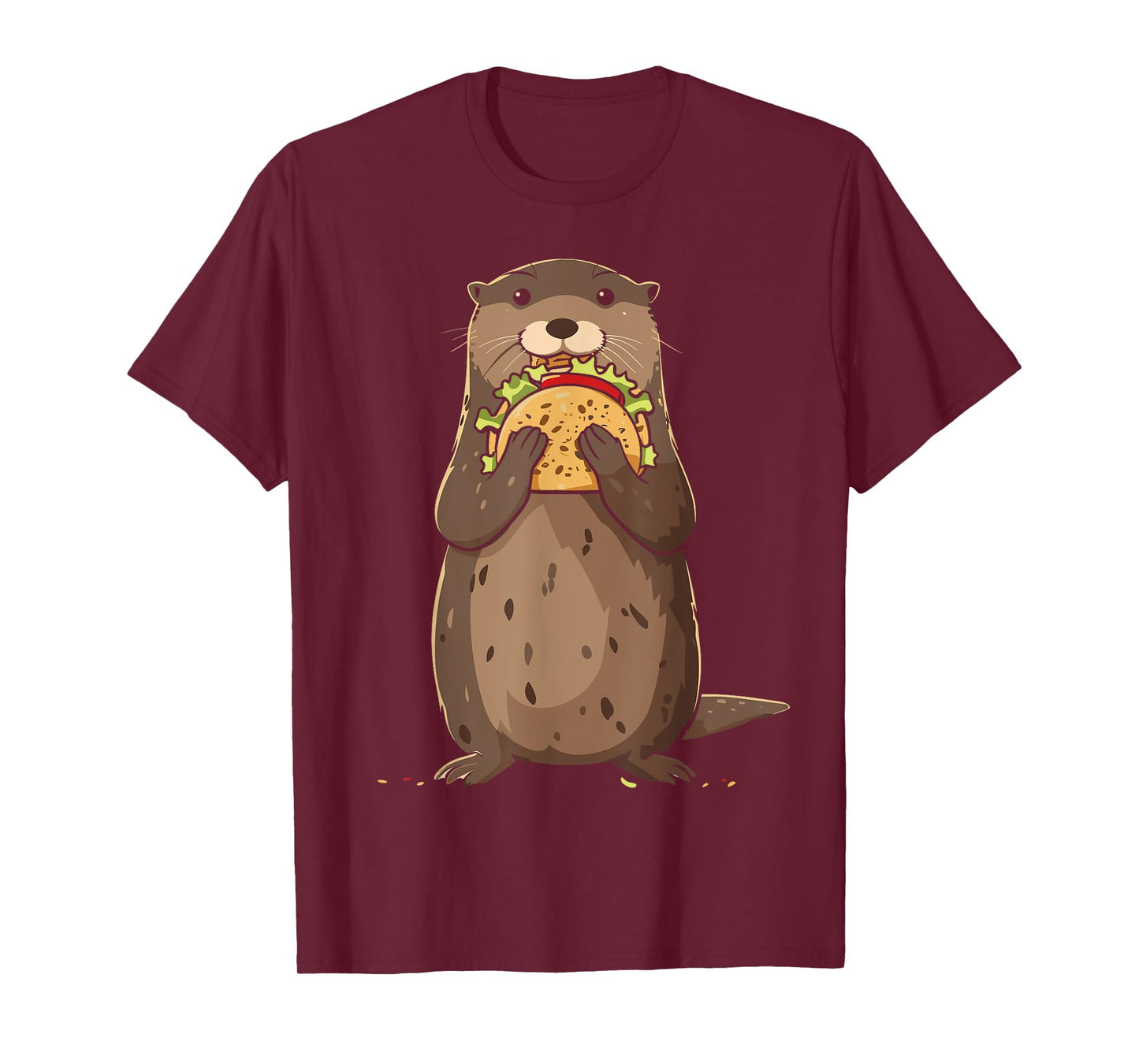 Otter Eating Taco Mexican Otter Funny Cinco De Mayo T-Shirt