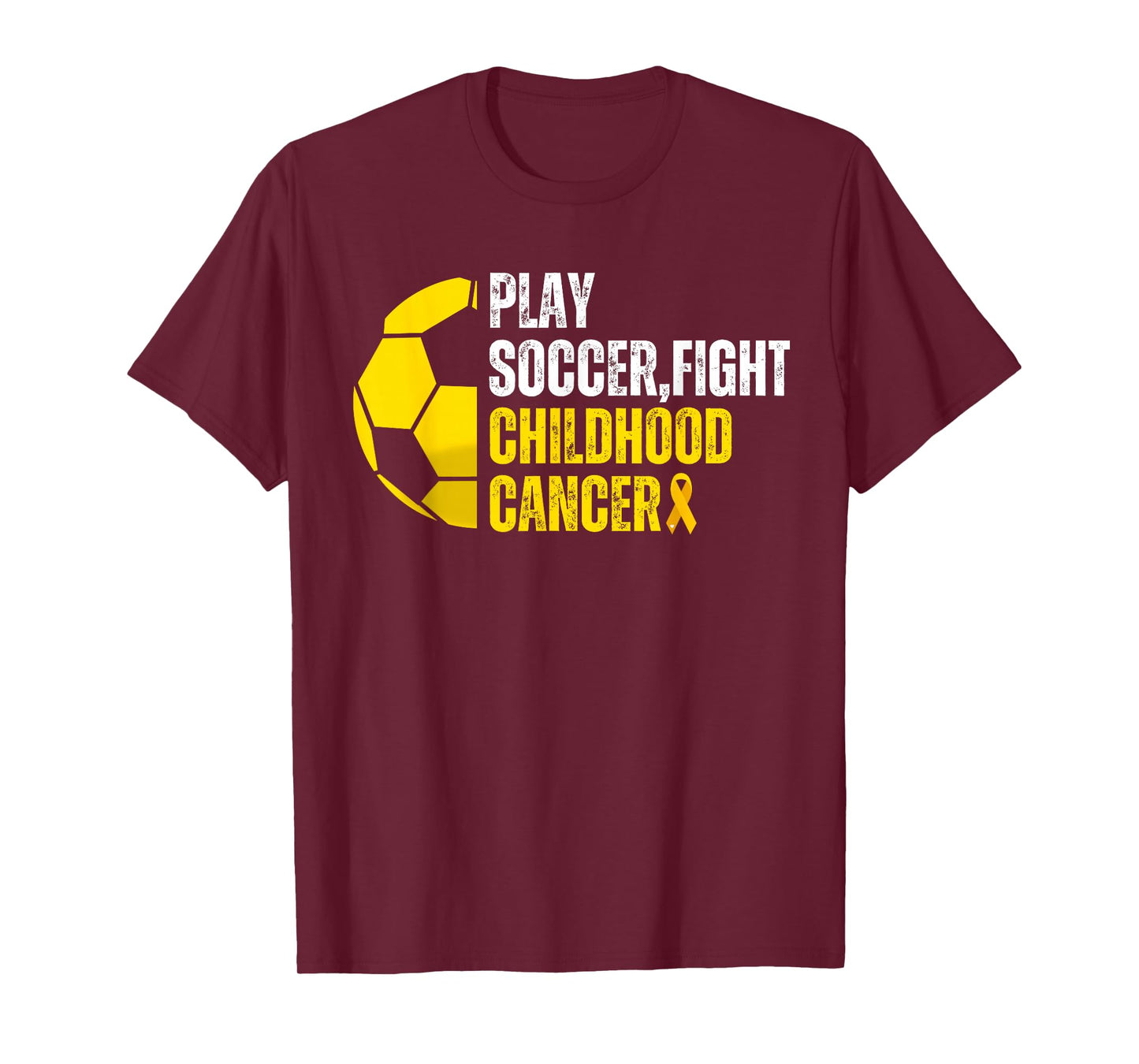 Soccer Player Ball Lovers Support Childhood Cancer Awareness T-Shirt