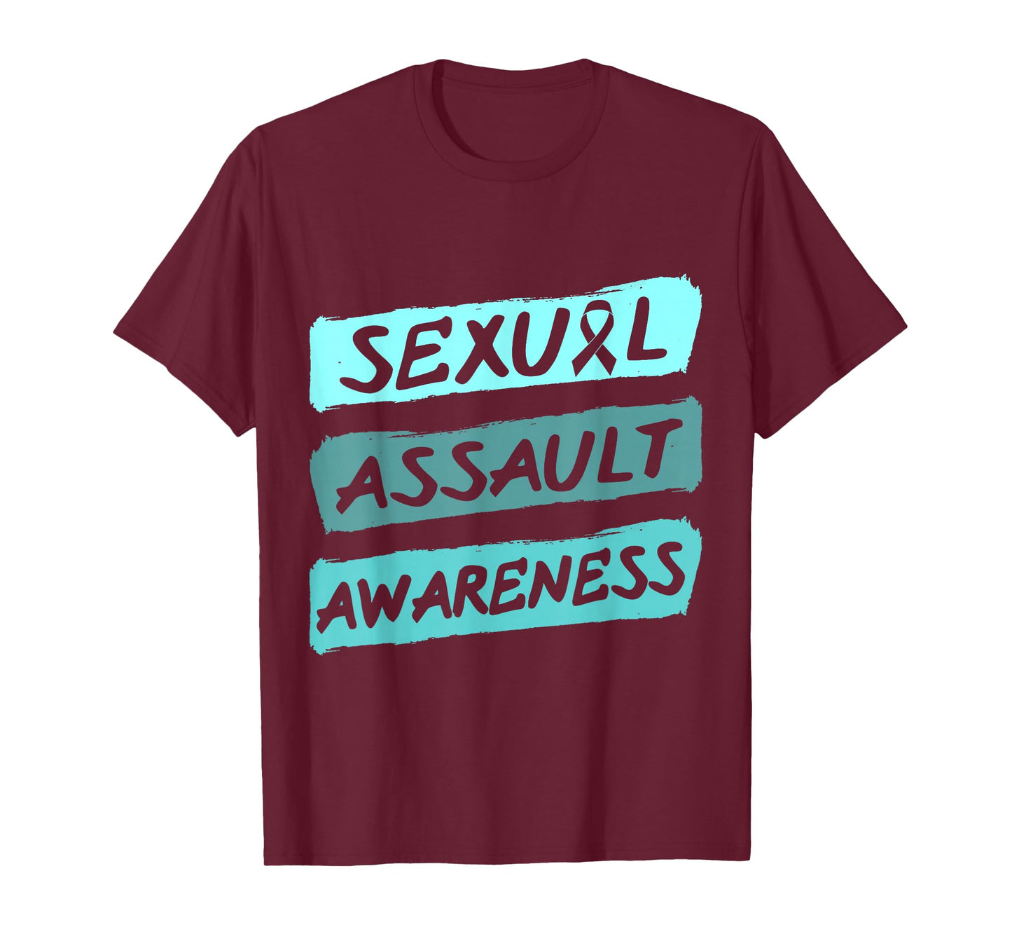 Sexual Assault Awareness Teal Ribbon T-Shirt