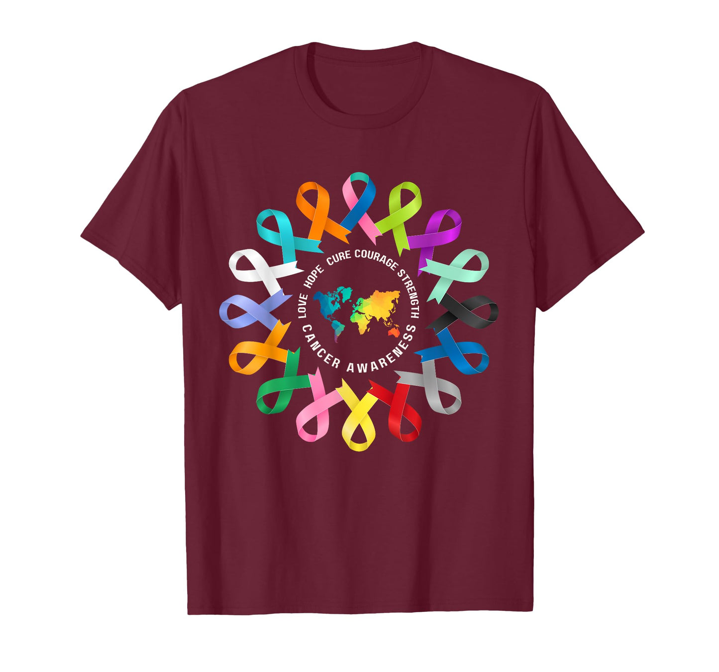 All Cancer Matters Awareness Fight Cancer Ribbon Support T-Shirt
