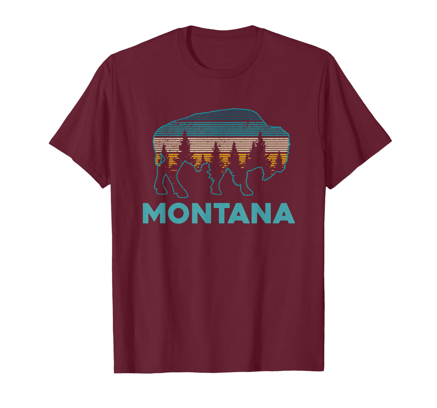 Montana Bison Vintage Souvenir T-Shirt