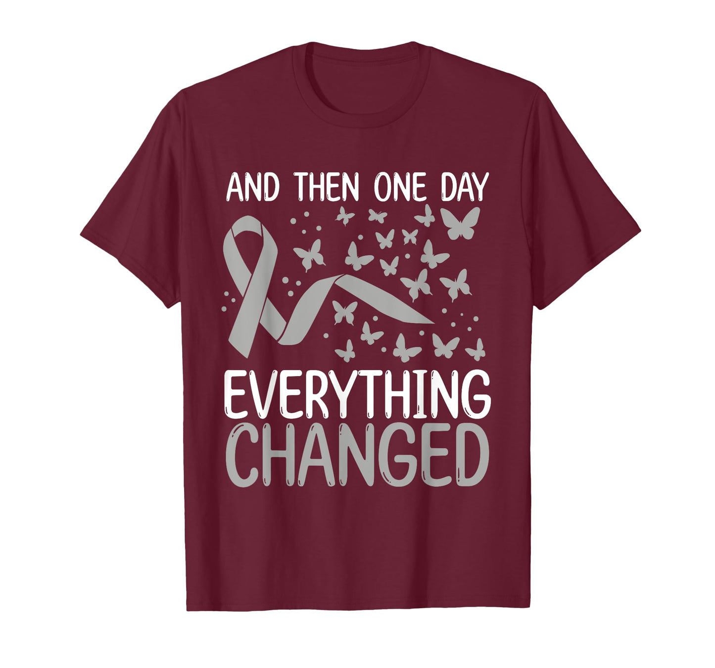 Glioblastoma Awareness Ribbon Brain Tumor Movement T-Shirt