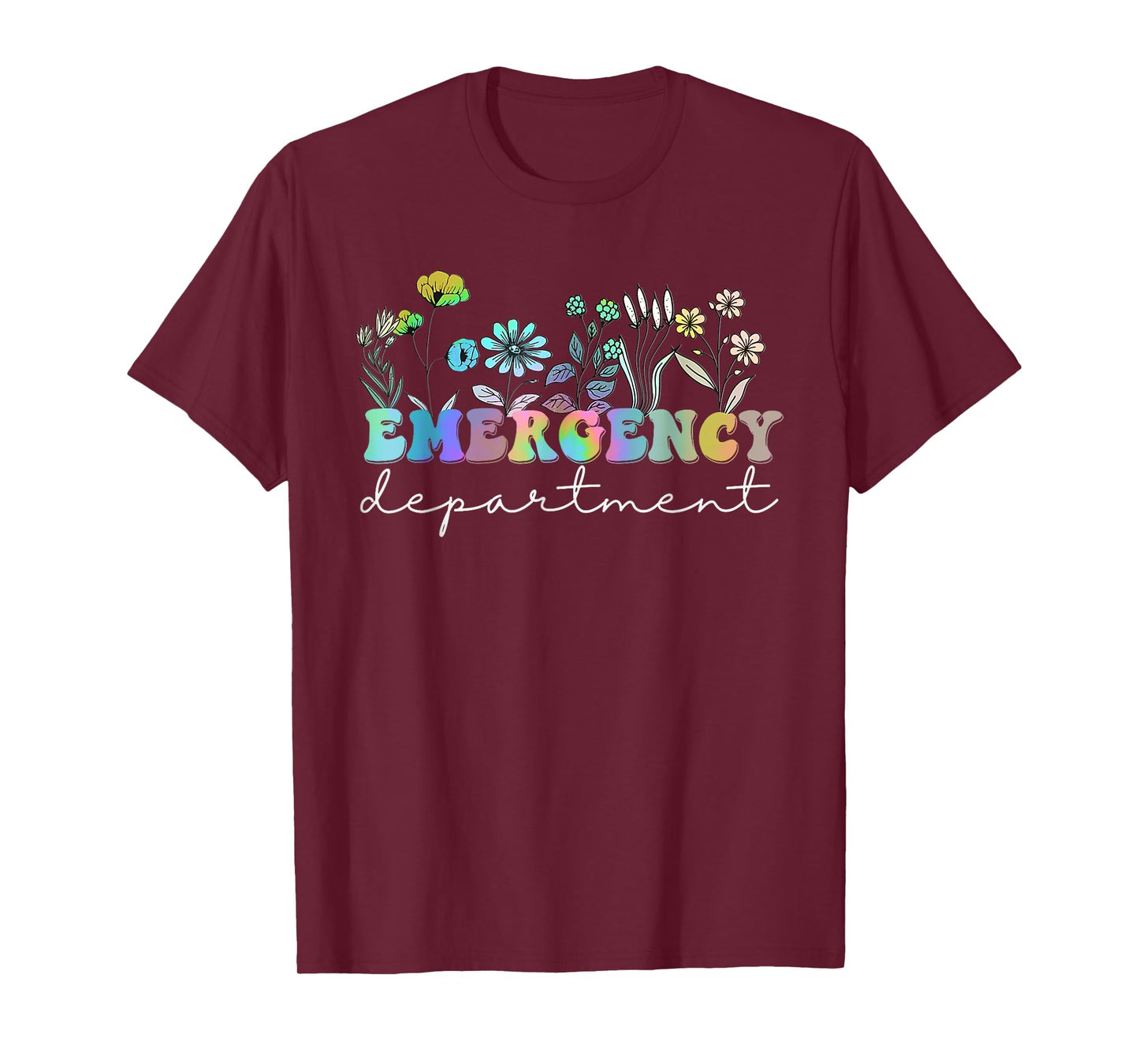 ER Nurse Emergency Department Emergency Room Tie Dye T-Shirt