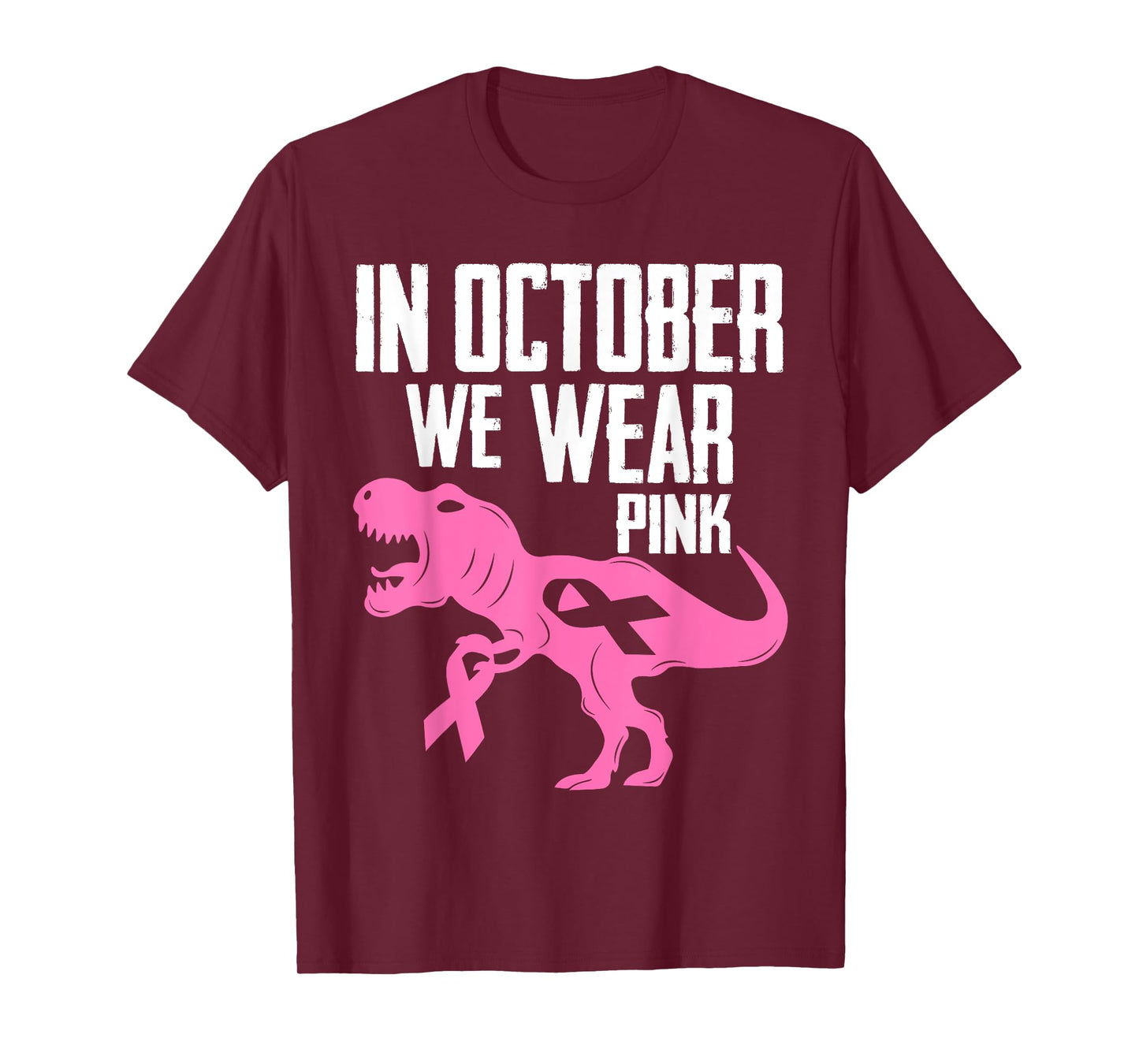 In October We Wear Pink Breast Cancer Awareness Boys Toddler T-Shirt