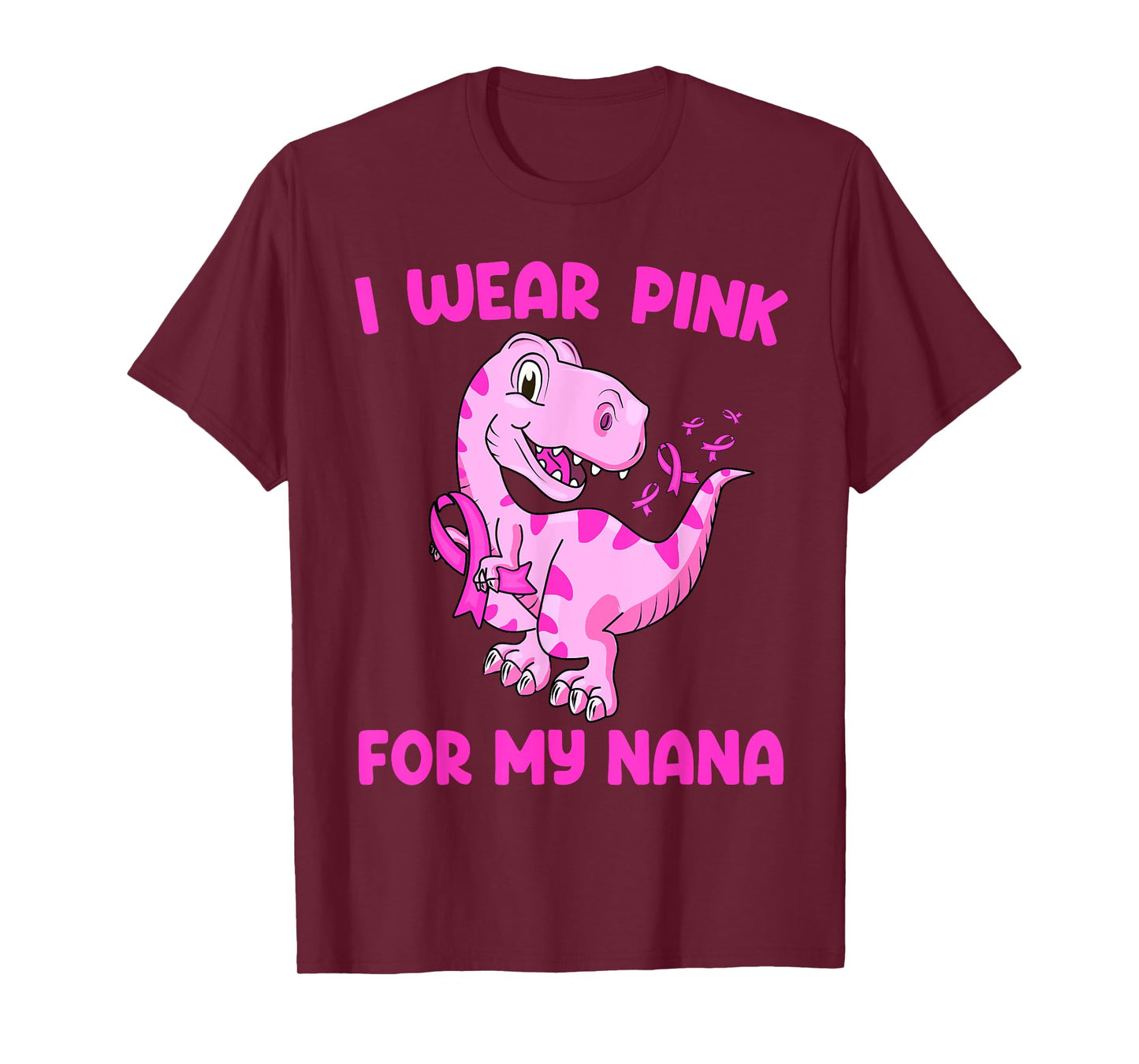 I Wear Pink For My Nana Breast Cancer Awareness Toddler Kids T-Shirt
