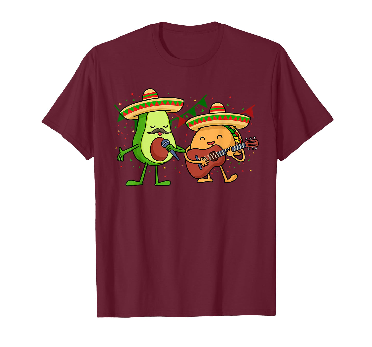 Let's Fiesta Avocado And Tacos Cinco de Mayo Mexican Party T-Shirt