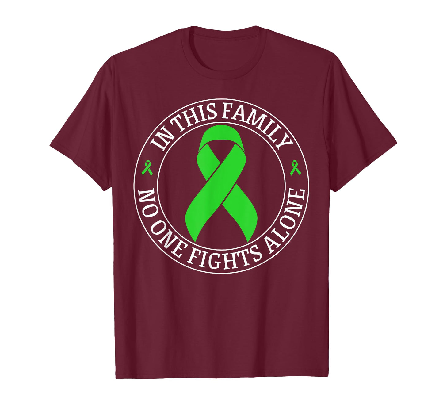 In This Family No-one Fight Alone Lymphoma Cancer Awareness T-Shirt
