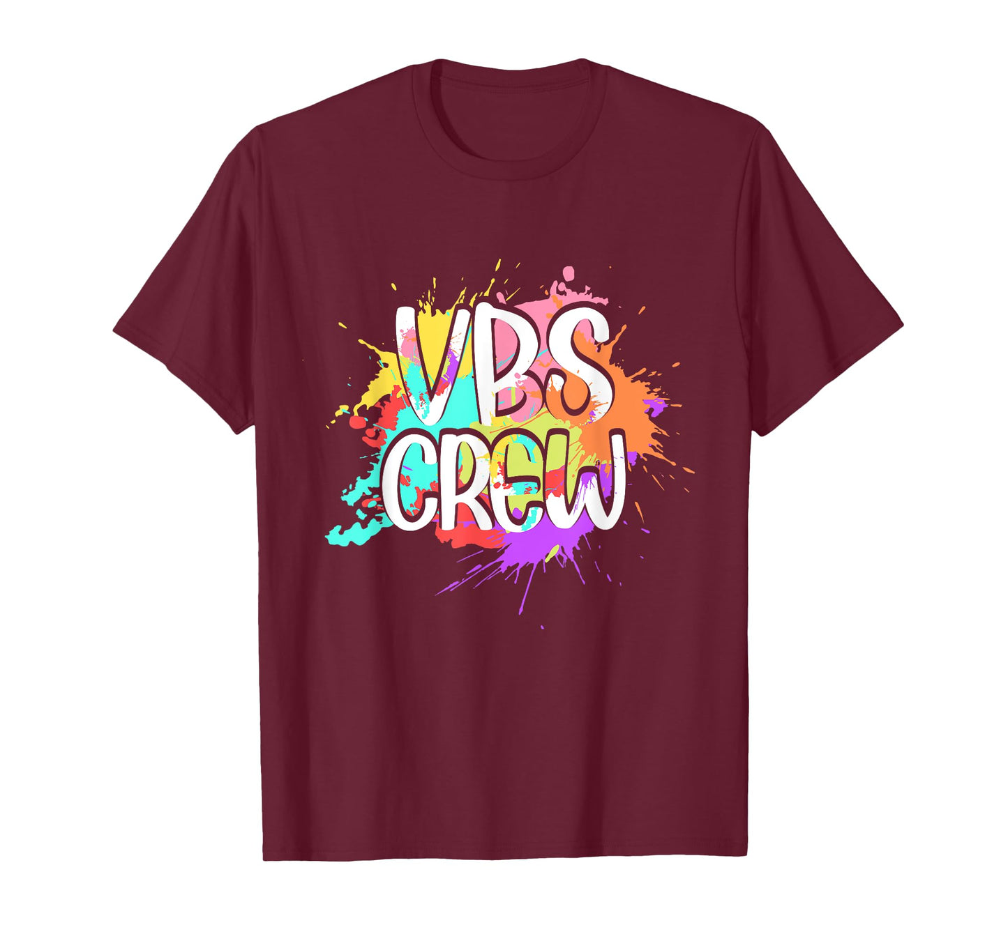 I Love VBS Crew Vacation Bible School Paint Splatter T-Shirt