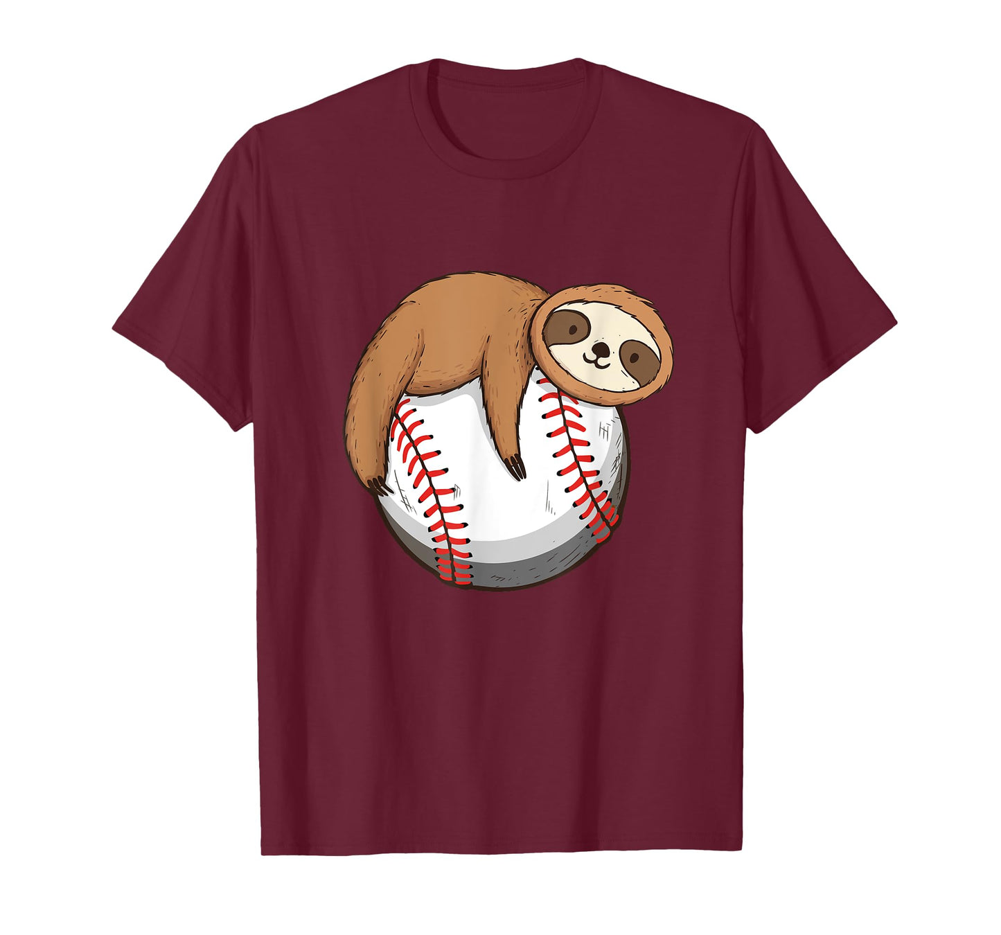 Sloth Baseball Player - Catcher Pitcher Animal Nature Lover T-Shirt