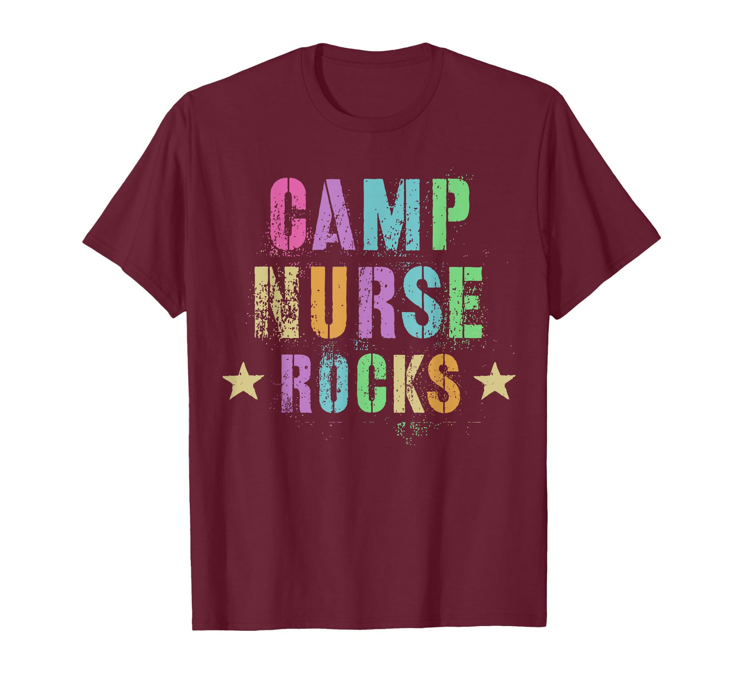 CAMP NURSE ROCKS Funny Health Care Camping Medical Crew T-Shirt