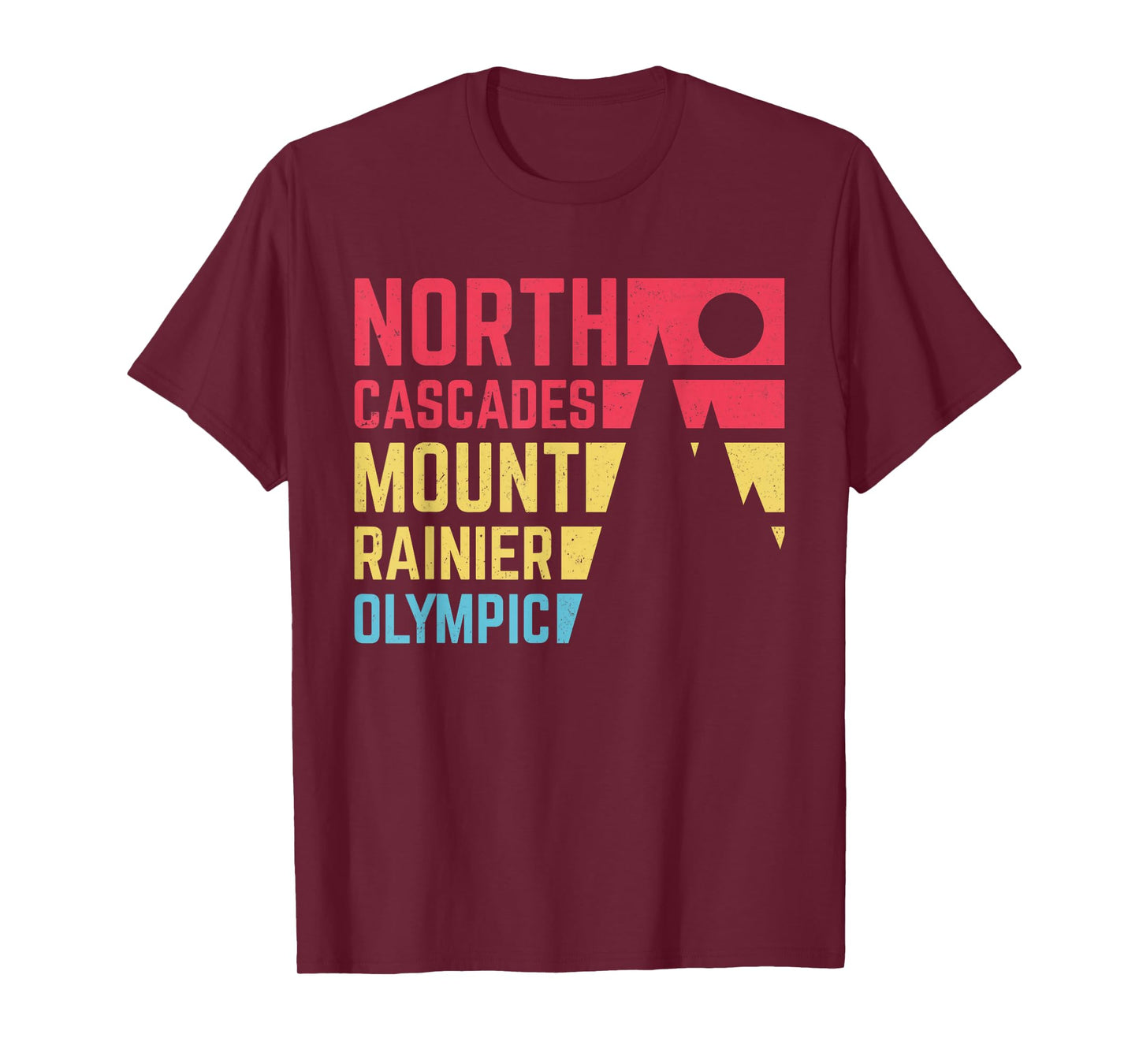 Vintage North Cascades Mount Rainier Olympic National Park T-Shirt