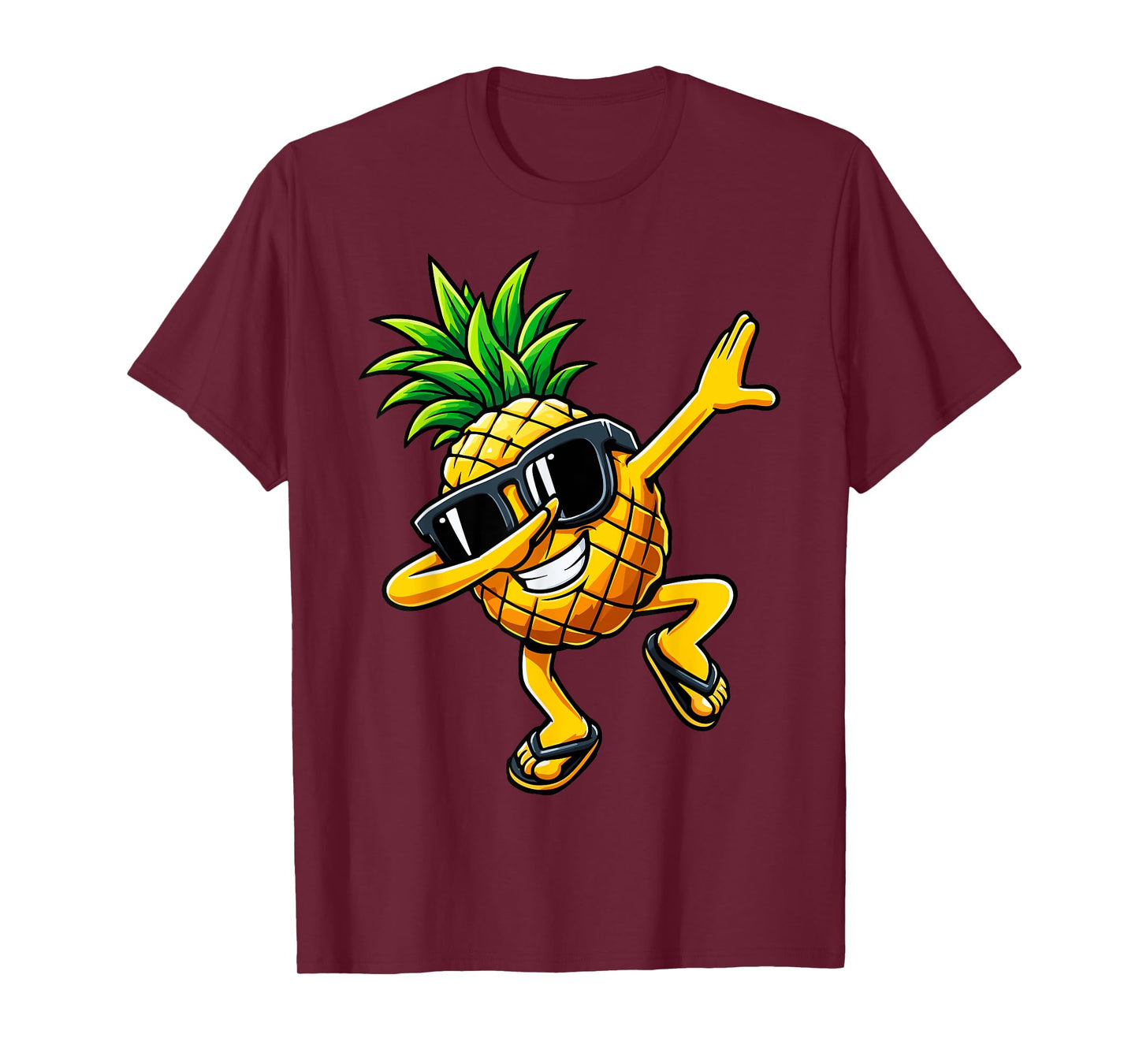Dabbing Pineapple Sunglasses Hawaiian Aloha Beaches Hawaii T-Shirt