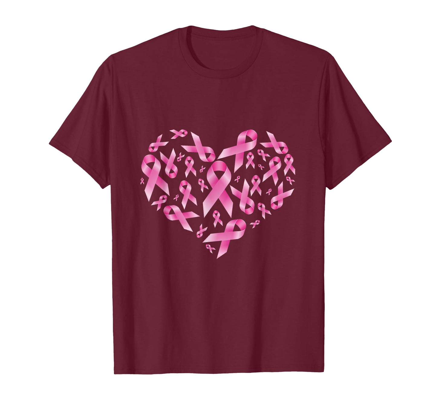 Breast Cancer Awareness Ribbon Heart Warrior T-Shirt