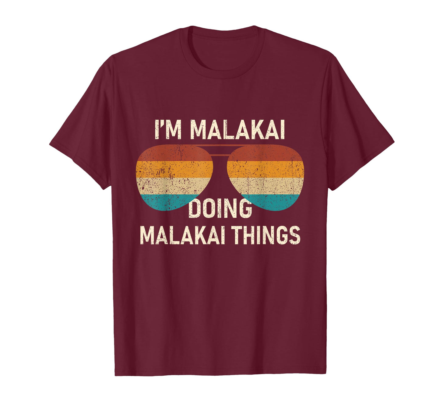 I'm Malakai Doing Malakai Things Retro Sunglass Personalized T-Shirt