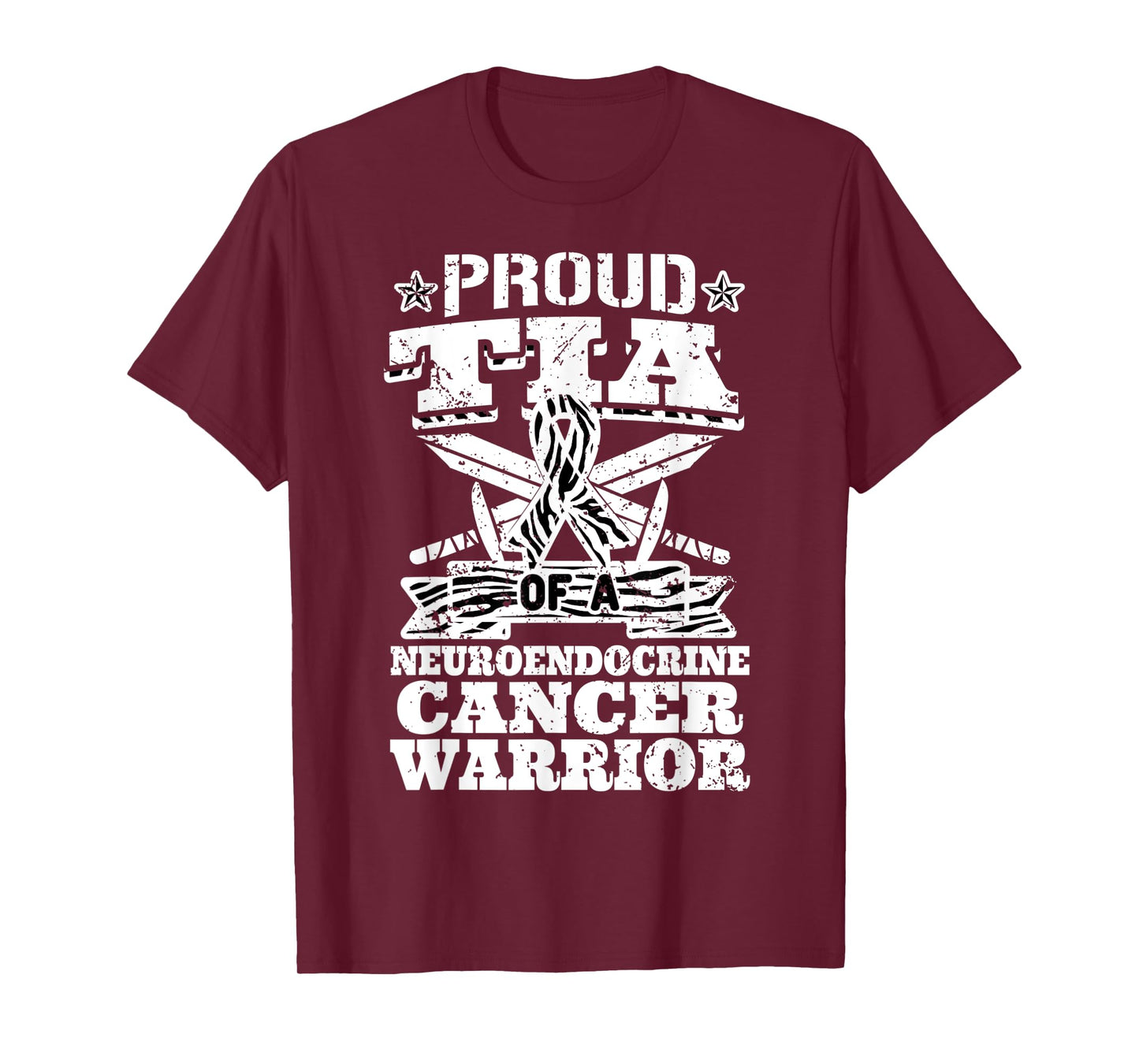 Proud Tia Of A Neuroendocrine Cancer Warrior Awareness Aunt T-Shirt