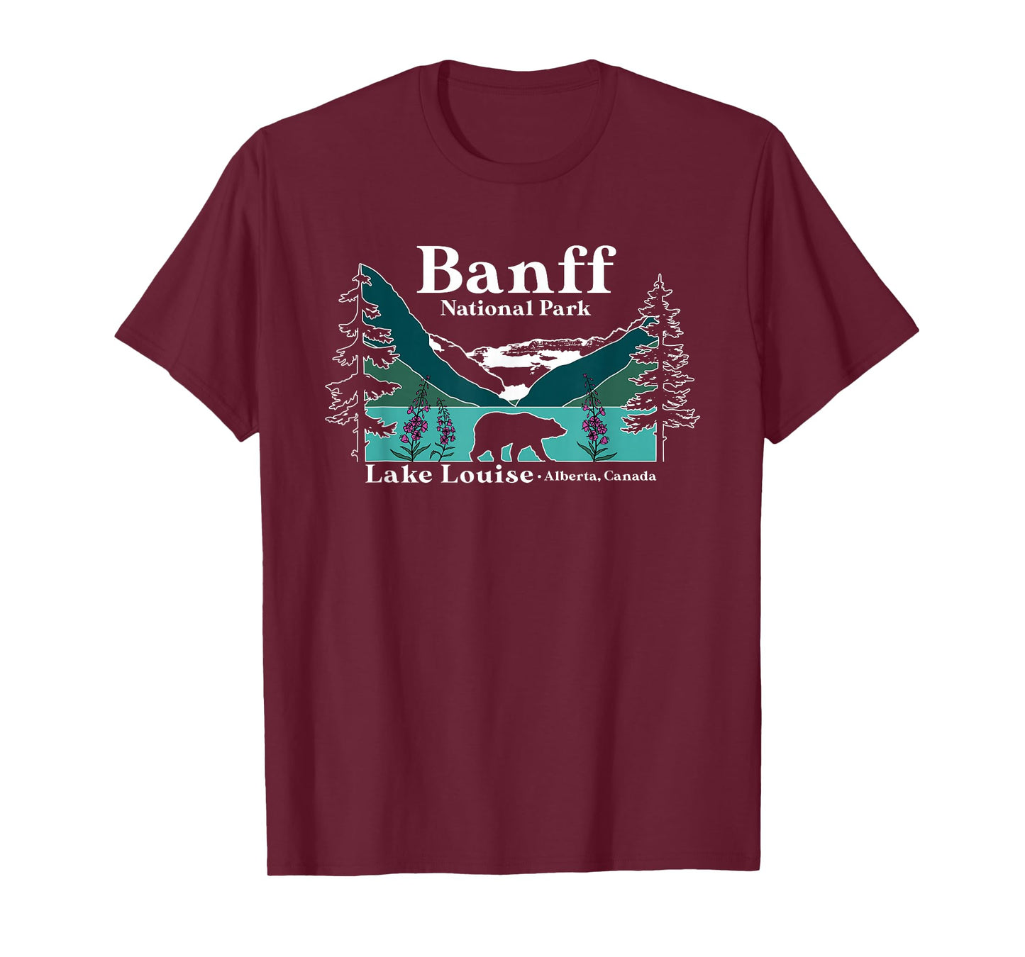 Lake Louise Alberta Banff National Parks Canada Bear T-Shirt