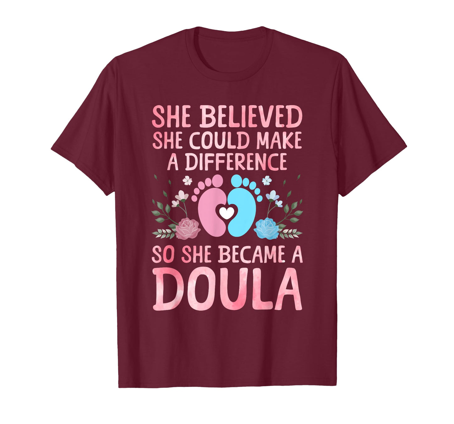 Cute Doula Design For Women Girls Labor & Delivery Doula T-Shirt