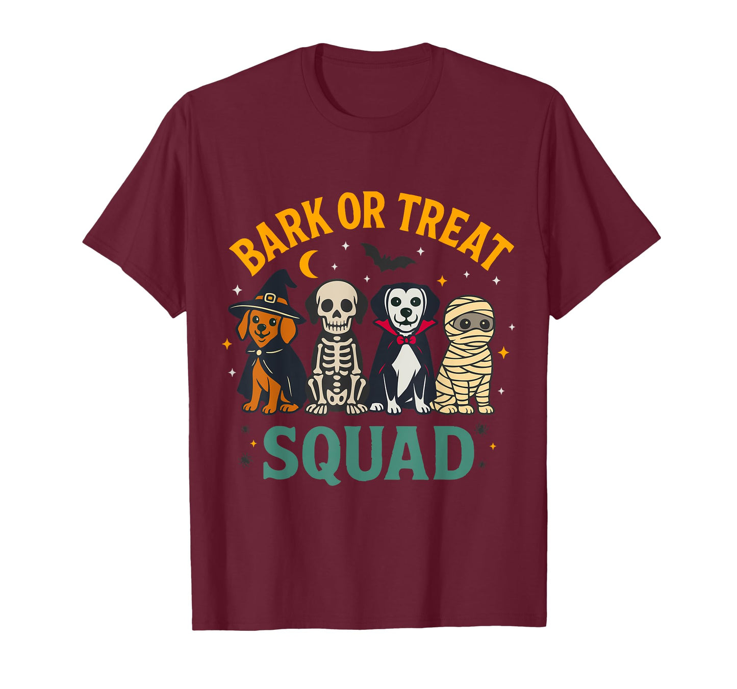Bark or Treat Squad Halloween Dog Costume Design T-Shirt