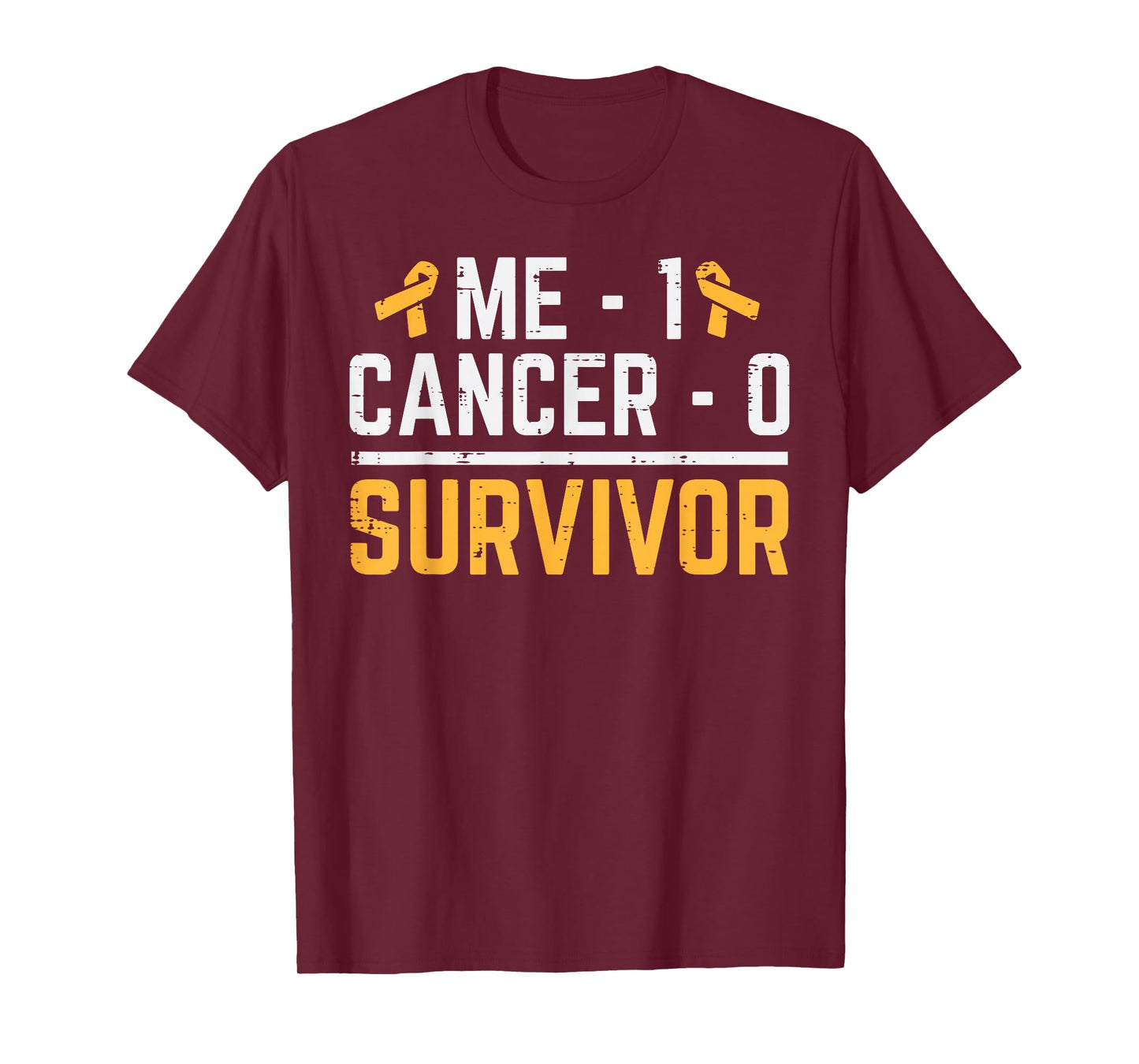 Me 1 Childhood Cancer 0 Survivor Awareness Boys Girls Kids T-Shirt