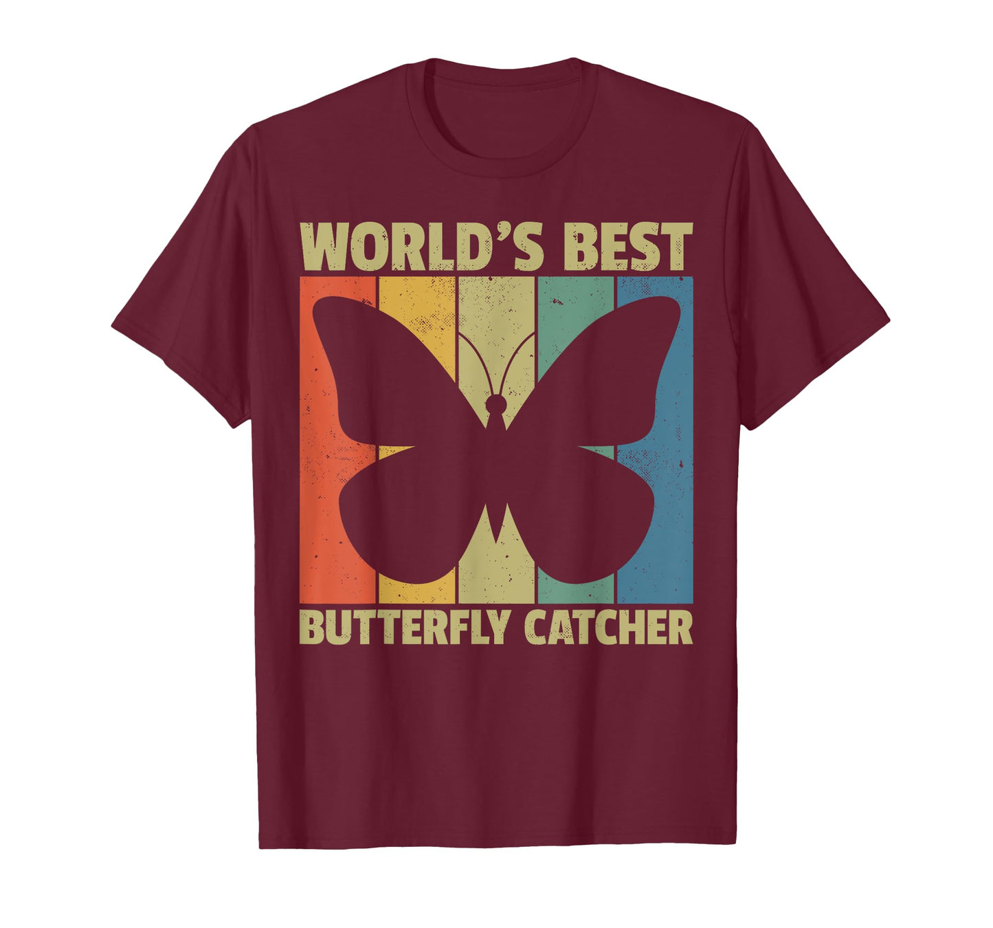World's Best Butterfly Catcher Retro Nature Lovers T-Shirt