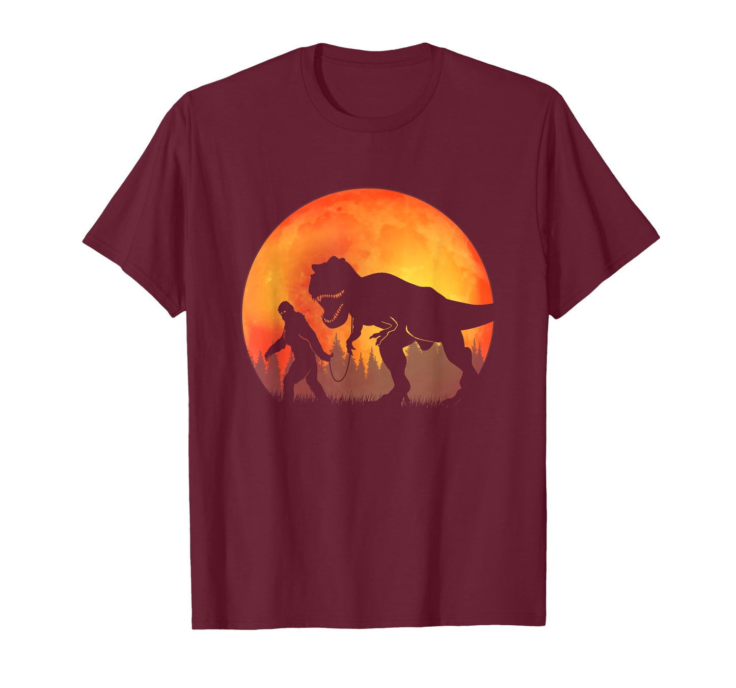Bigfoot Dinosaur - Bigfoot and TRex T-Shirt