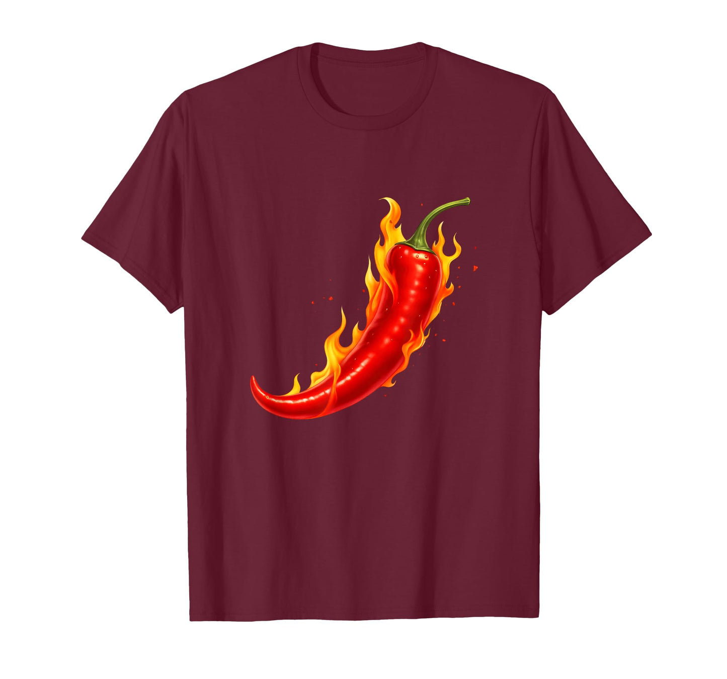 Fiery Chili Pepper Design for Sharpepers and Hot Sauce T-Shirt