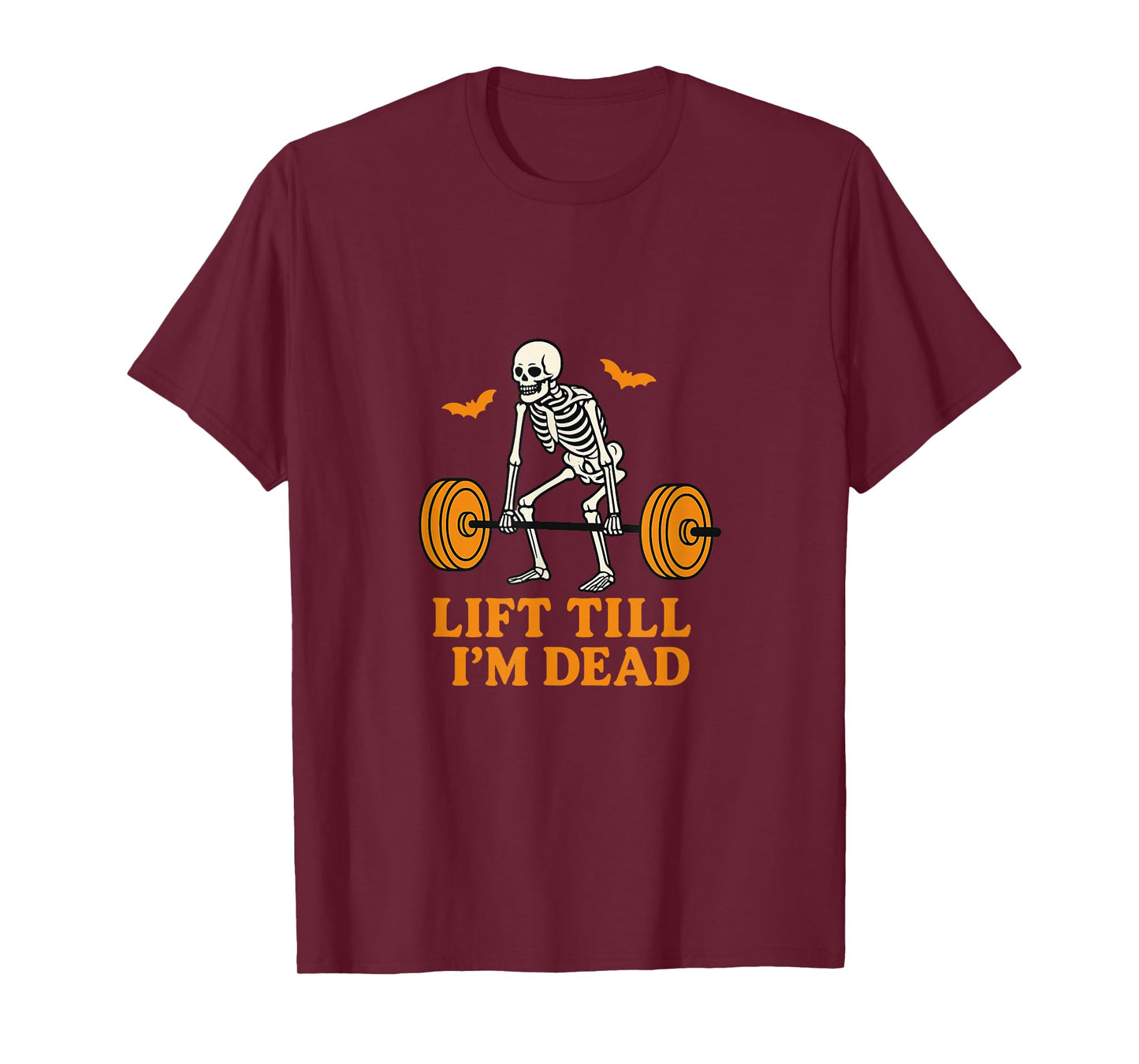 Lift Till I’m Dead | Deadlifting Skeleton Halloween T-Shirt