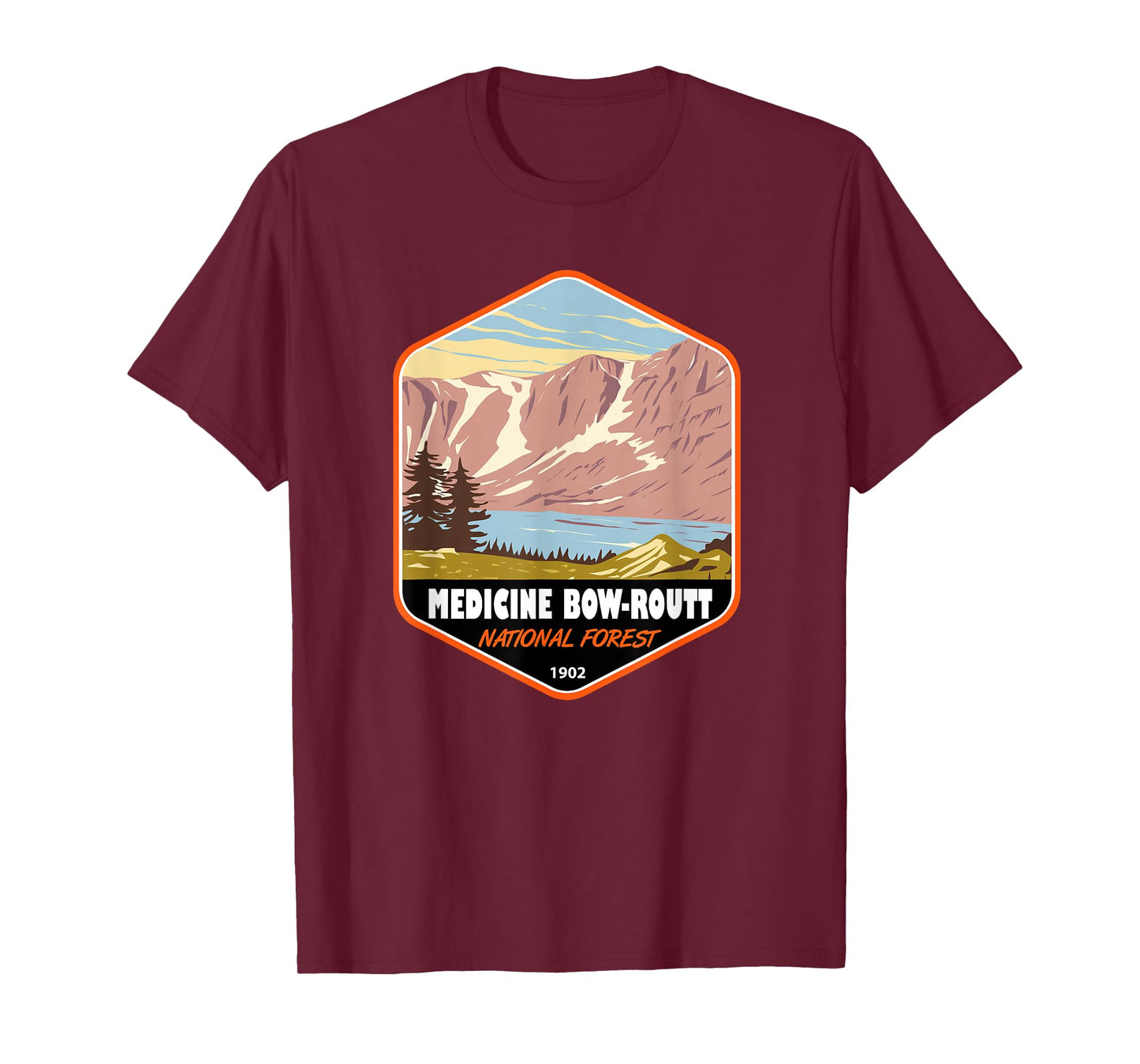 Medicine Bow Routt National Forest Badge T-Shirt