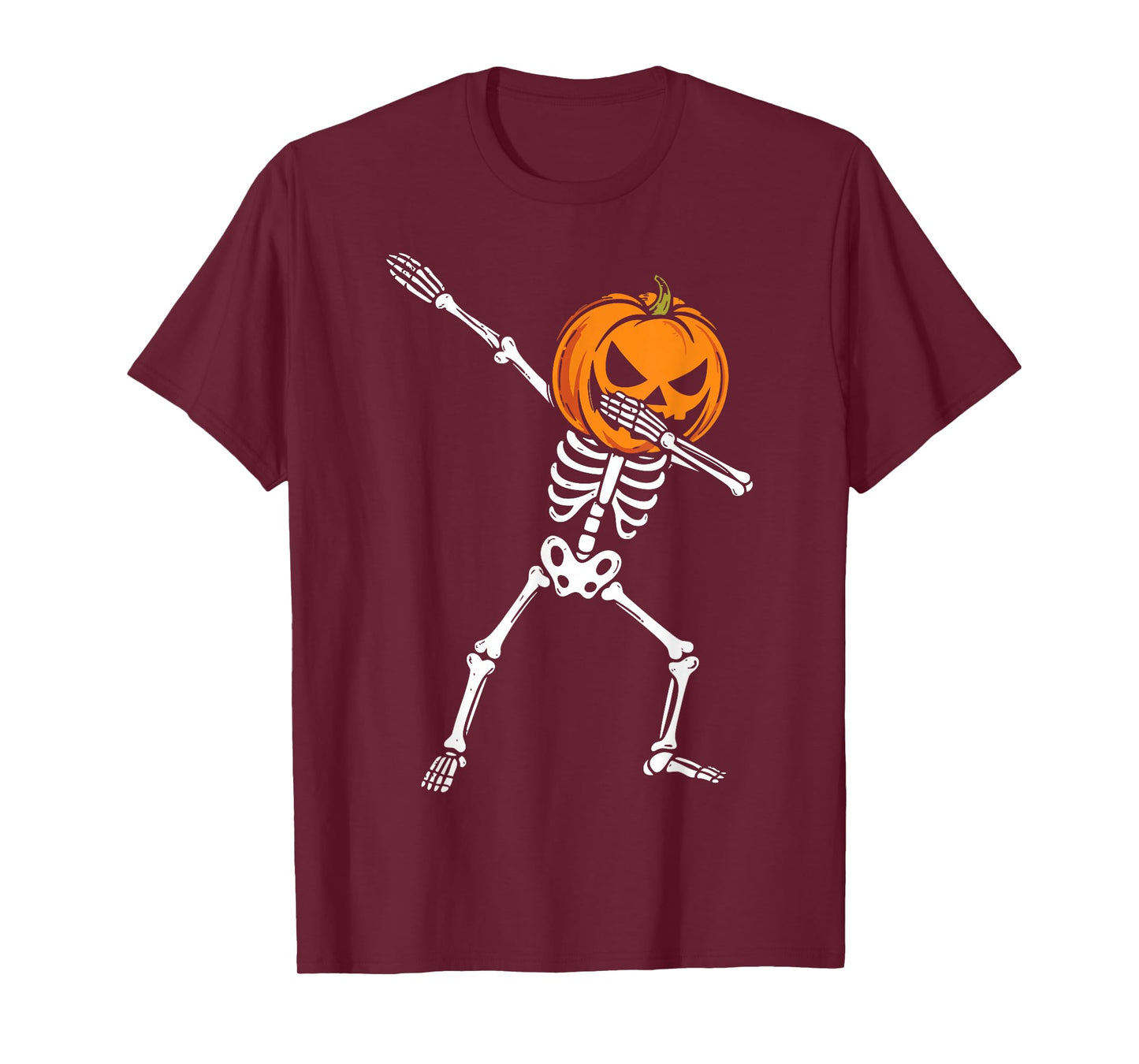 Dabbing Pumpkin Skeleton T-Shirt