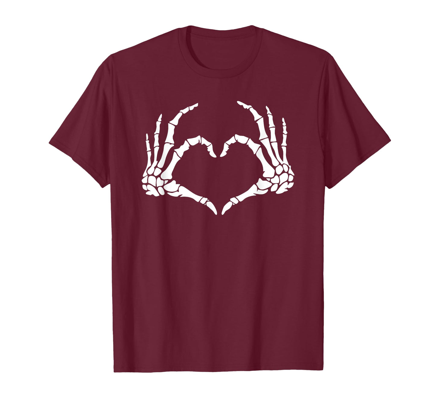 Skeleton Hands Heart Halloween Design Skeleton Halloween T-Shirt