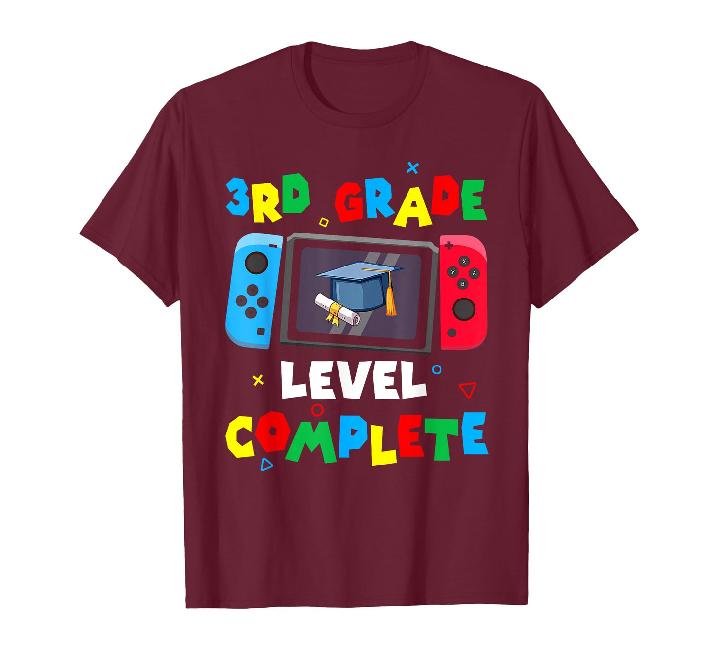 Game Controller Level 3rd Grade Complete Boys Graduation T-Shirt