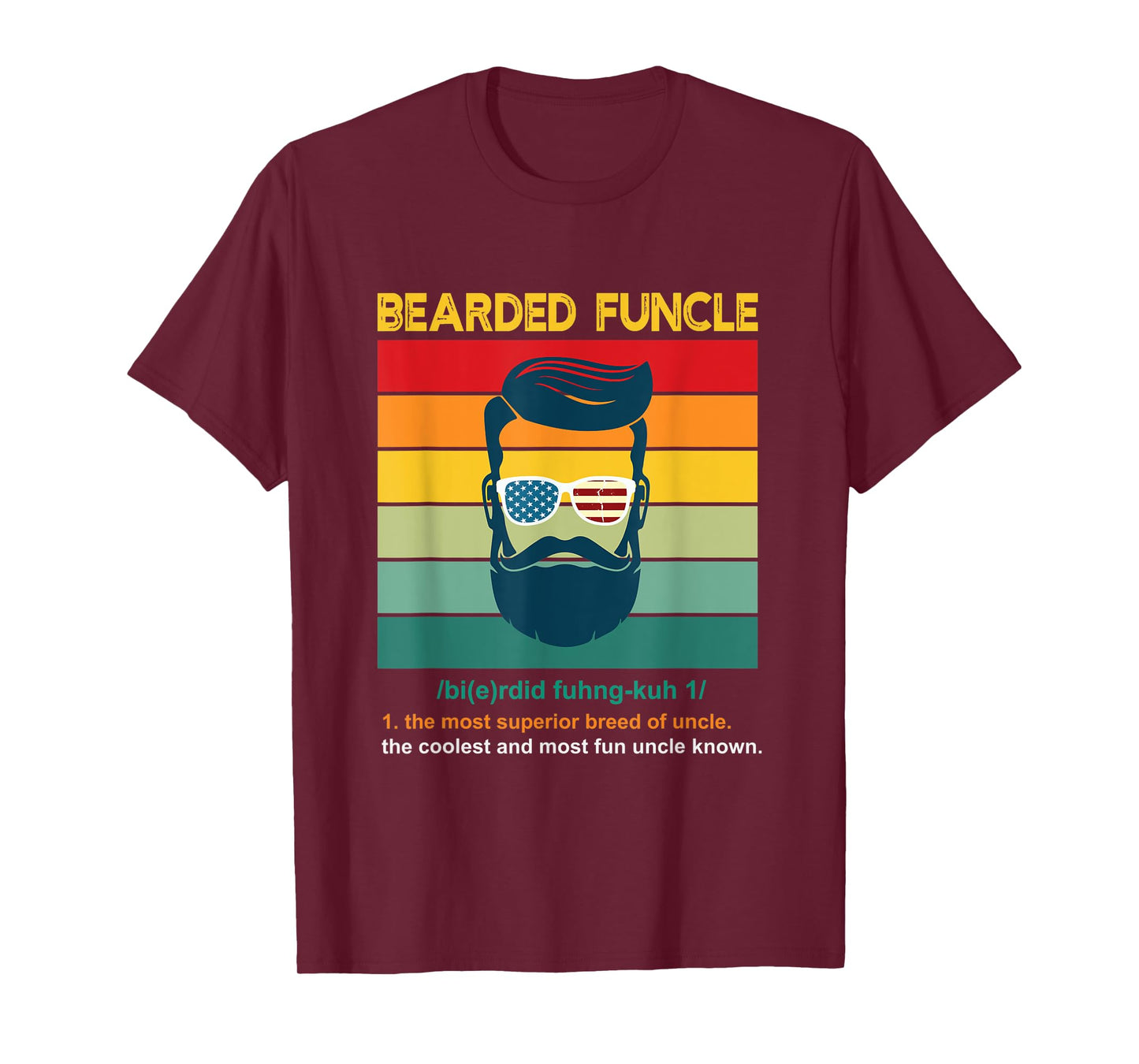 Mens Bearded Funcle, uncle gift T-Shirt
