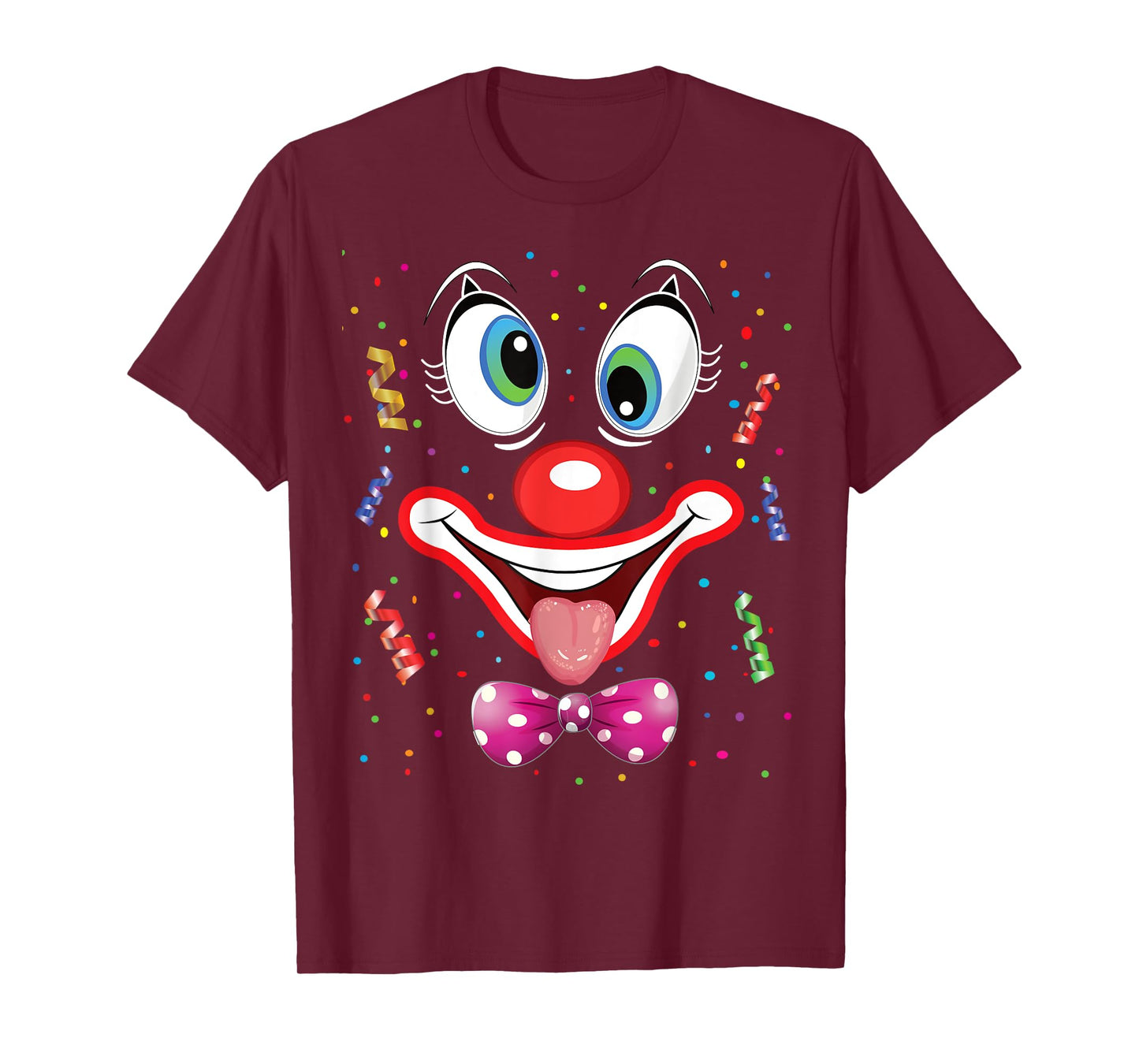 Carnival Clown Face Circus Costume Kids Men Women Carnivals T-Shirt