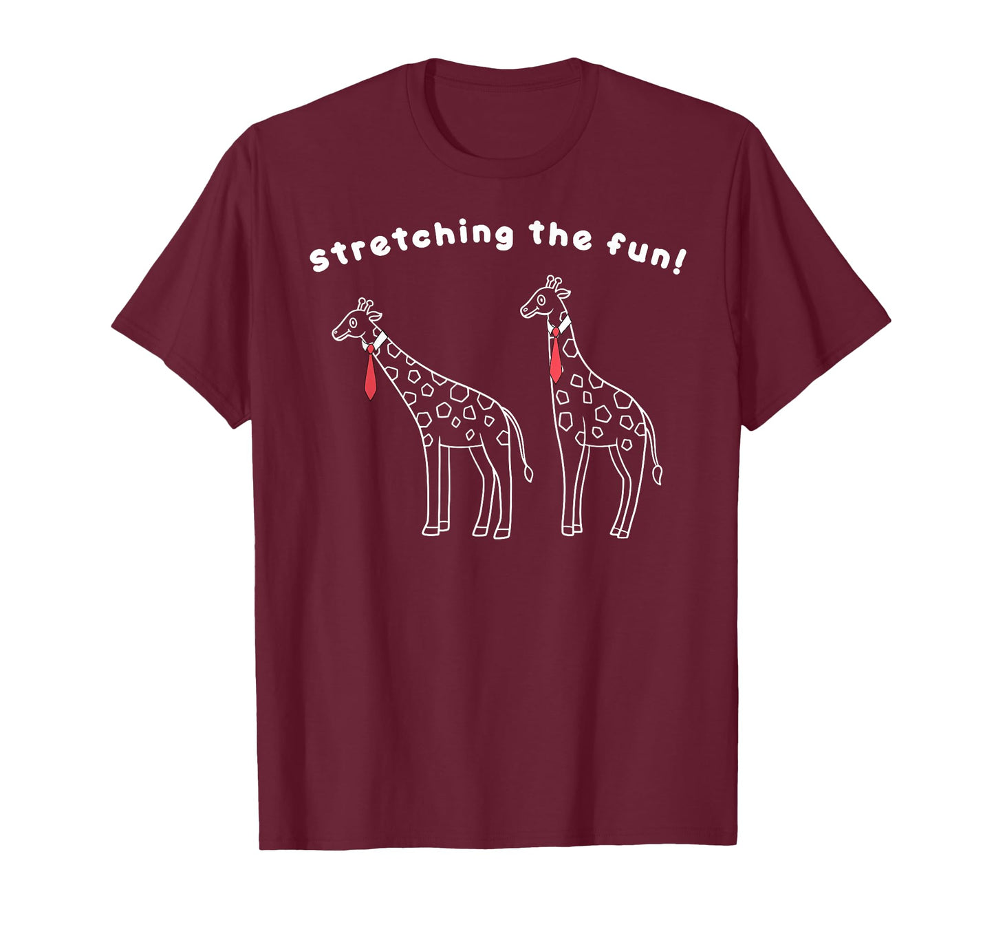 Long Neck Laughs - Giraffes in Ties Stretching Smiles T-Shirt