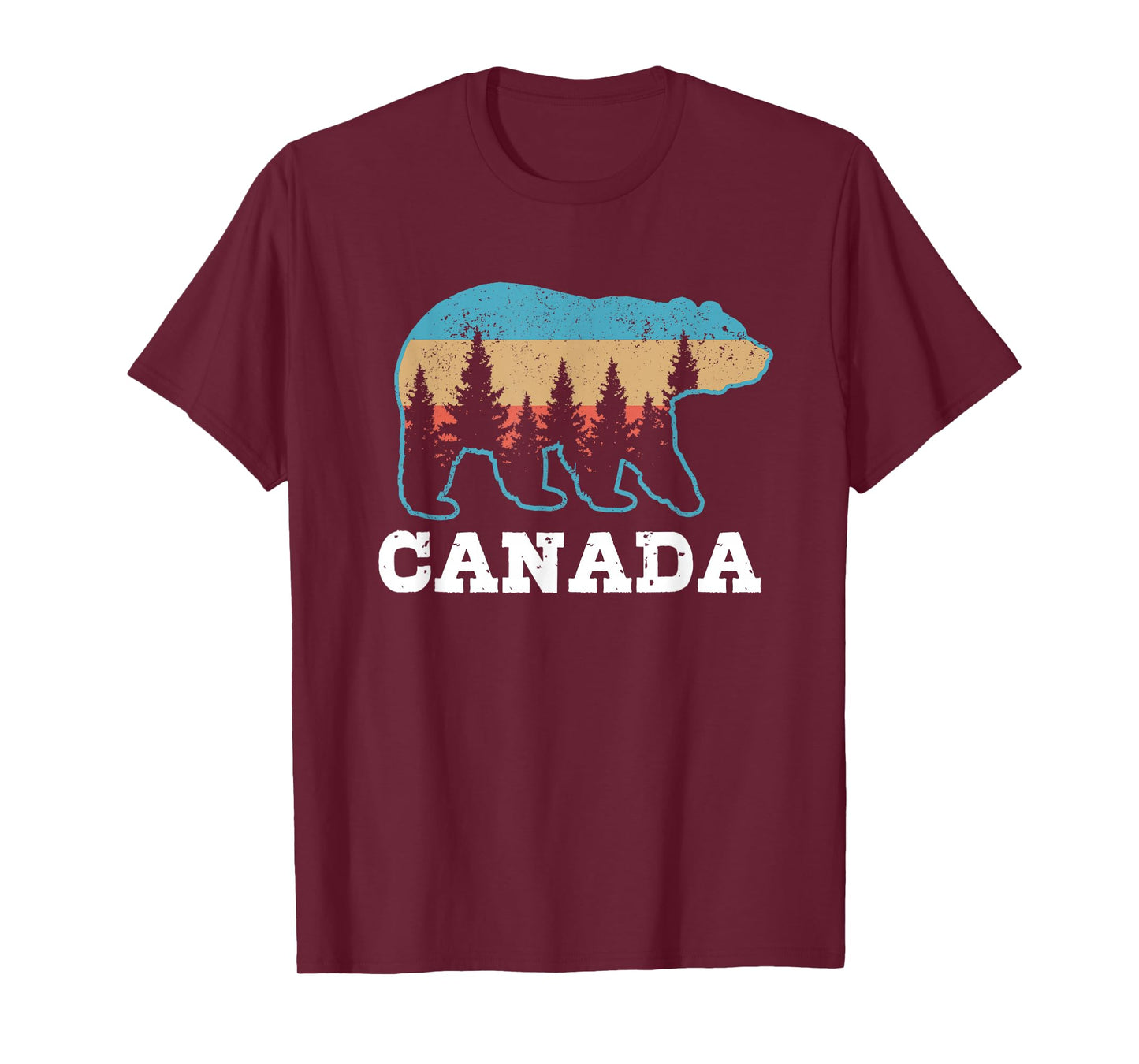 Canada Vintage Grizzly Bear Nature Souvenir Gift T-Shirt