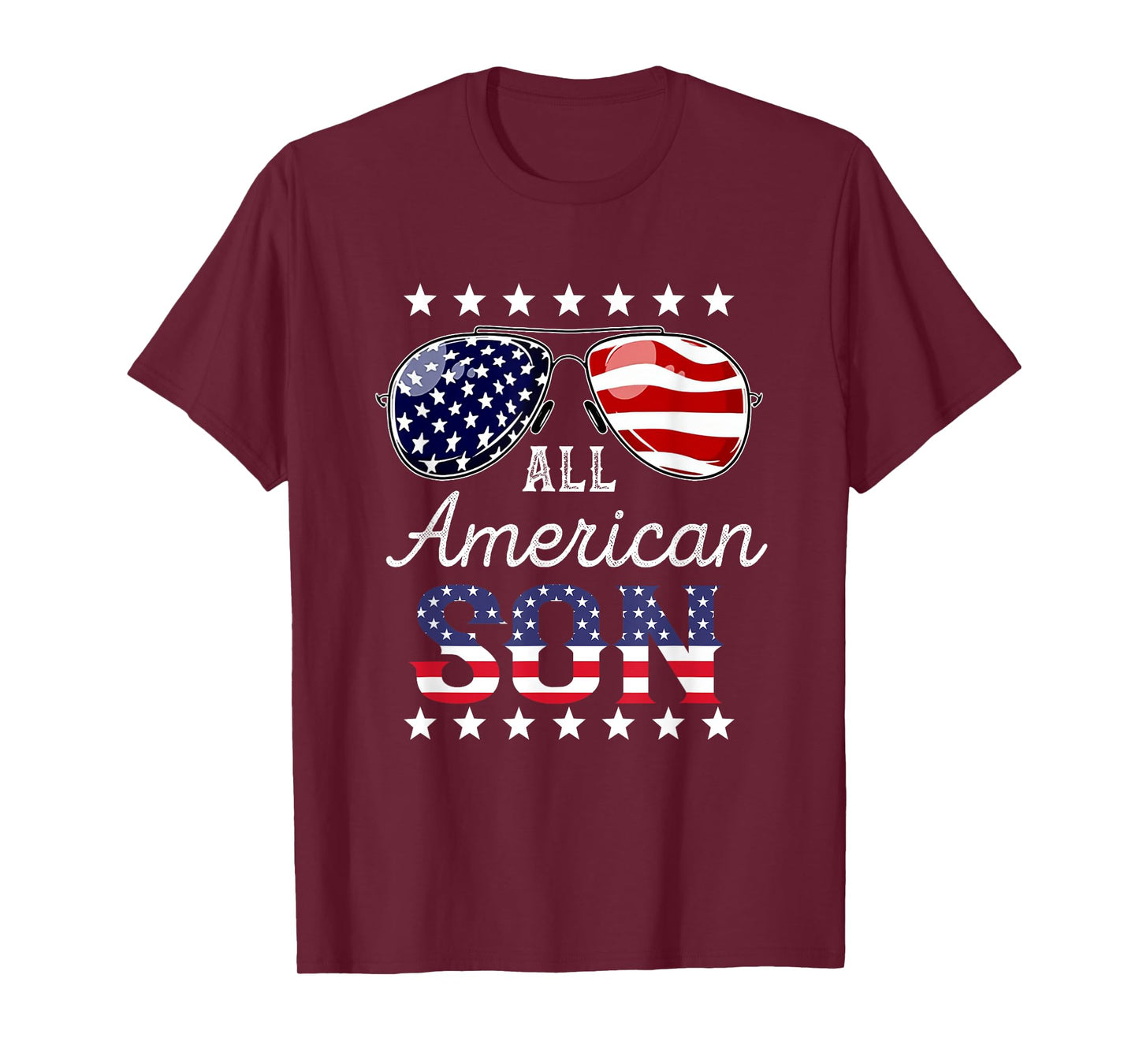 All American Son 4th of July Sunglasses Family Women Men T-Shirt
