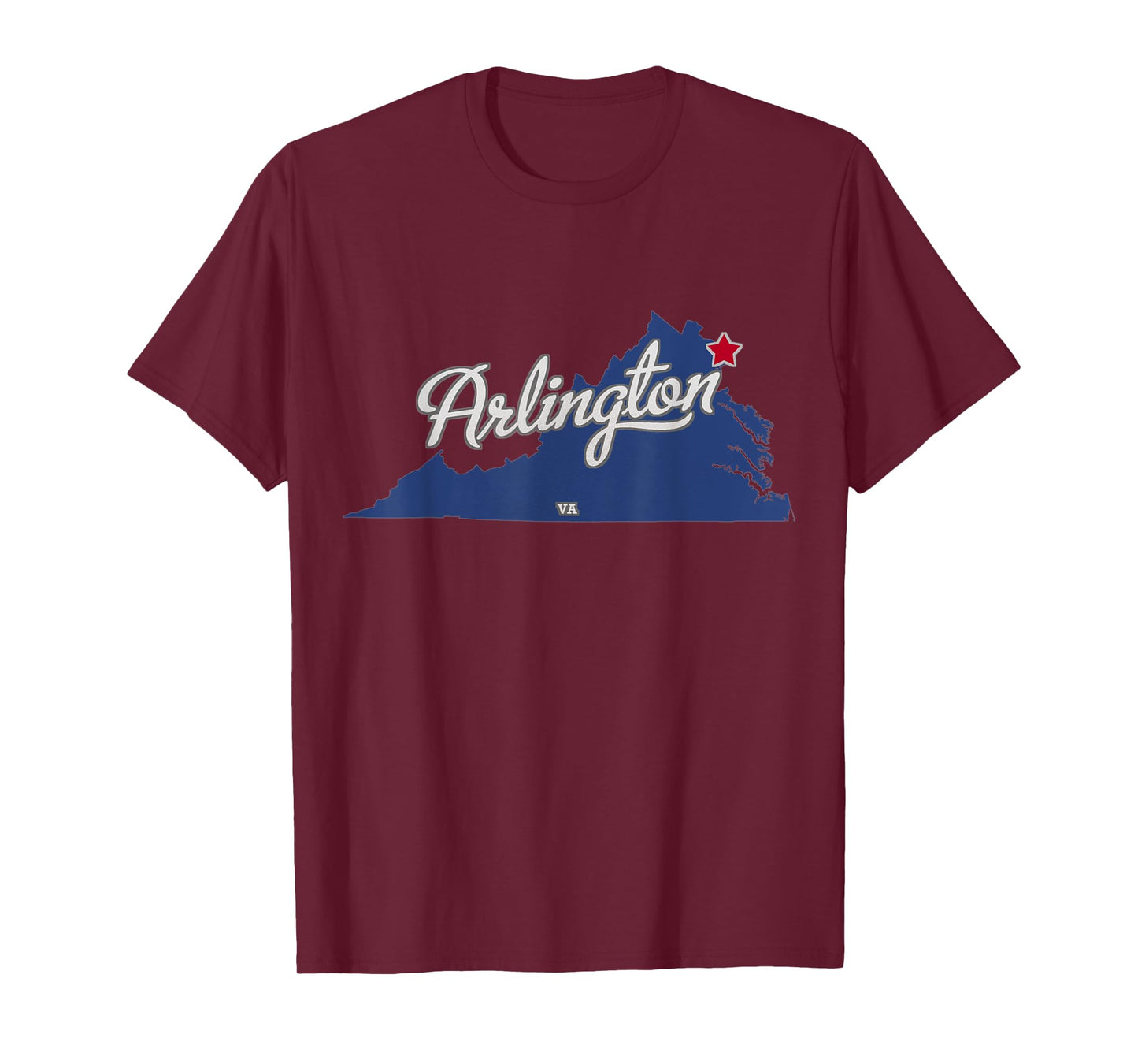 Arlington Virginia VA Map T-Shirt