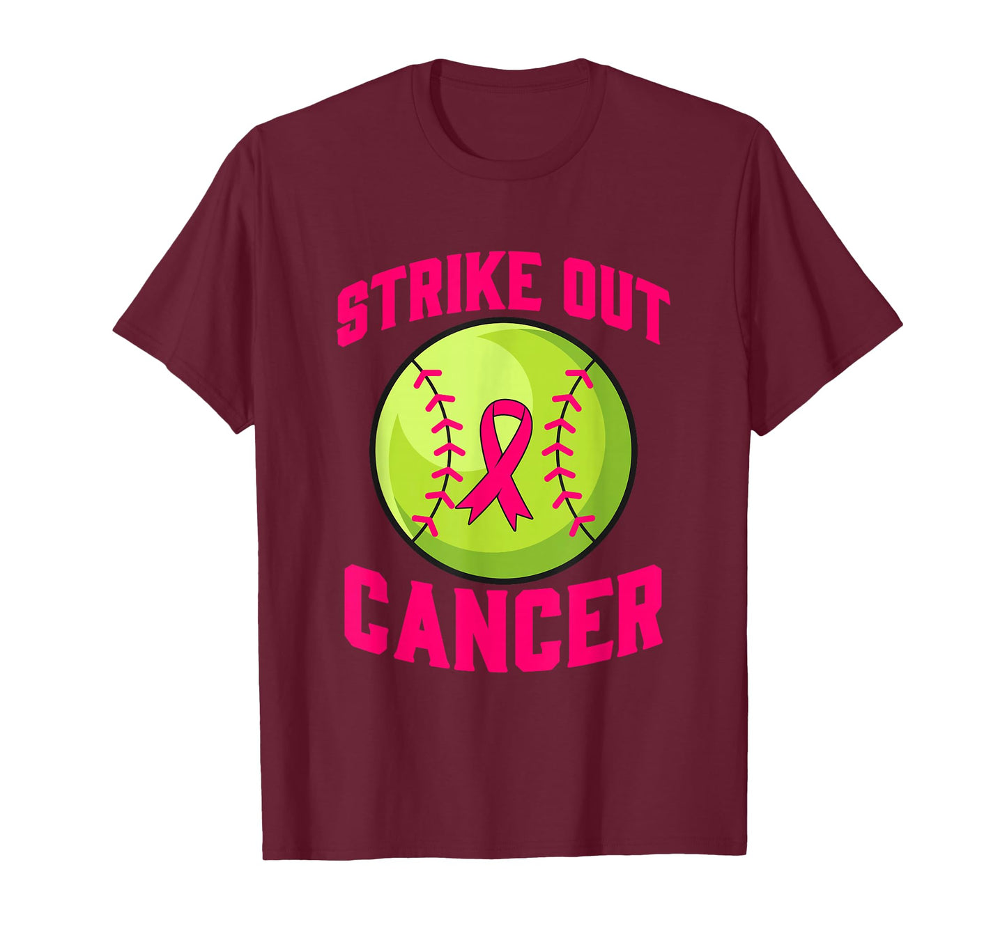Strike Out Breast Cancer Awareness Softball Fighters T-Shirt