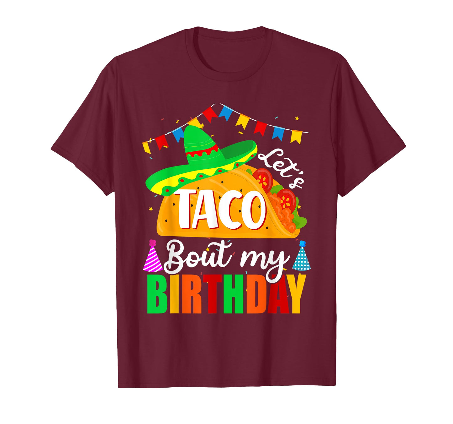 Let's Taco 'bout My Birthday Cinco De Mayo Tacos Boys Kids T-Shirt