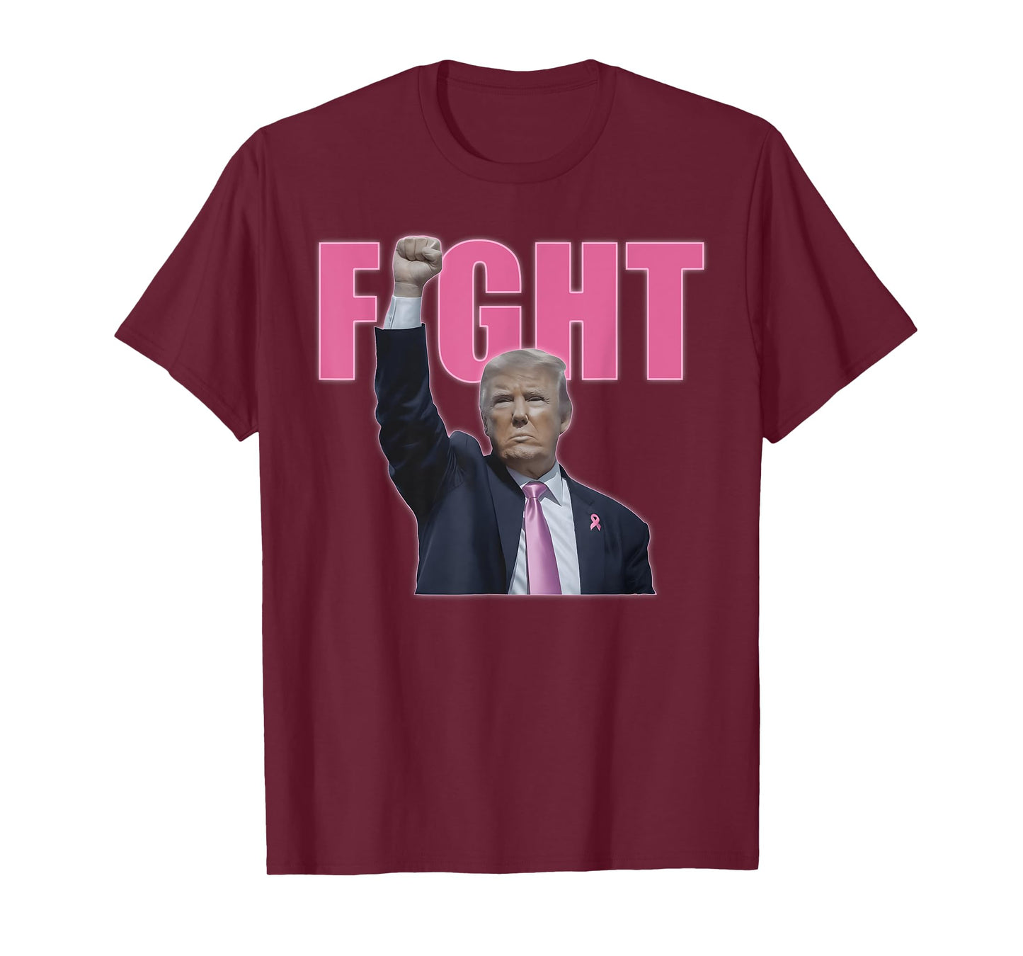 Fight Breast Survivor Trump Breast Cancer Awareness T-Shirt