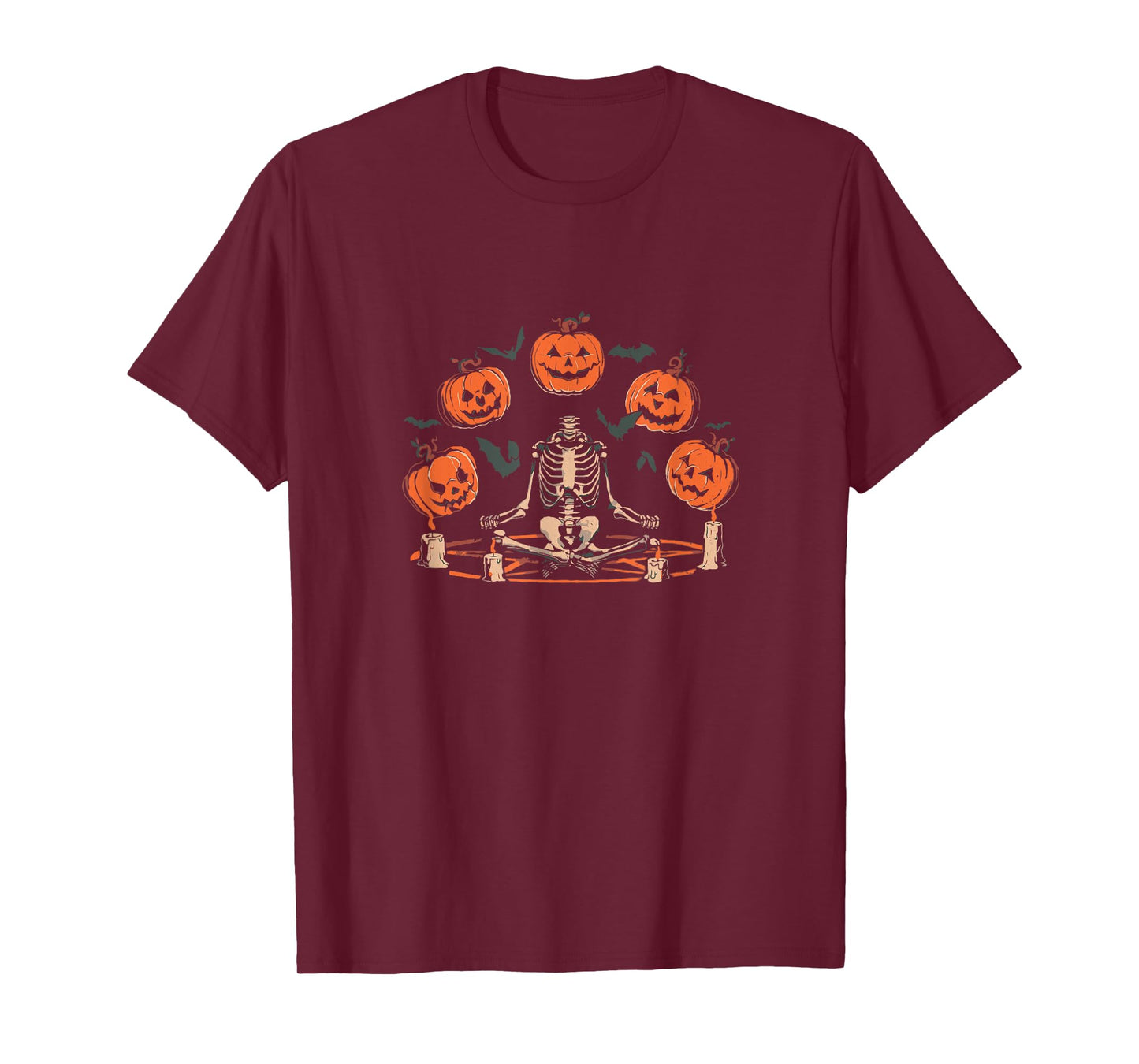 Dead Head Skeleton Funny Halloween Tee T-Shirt