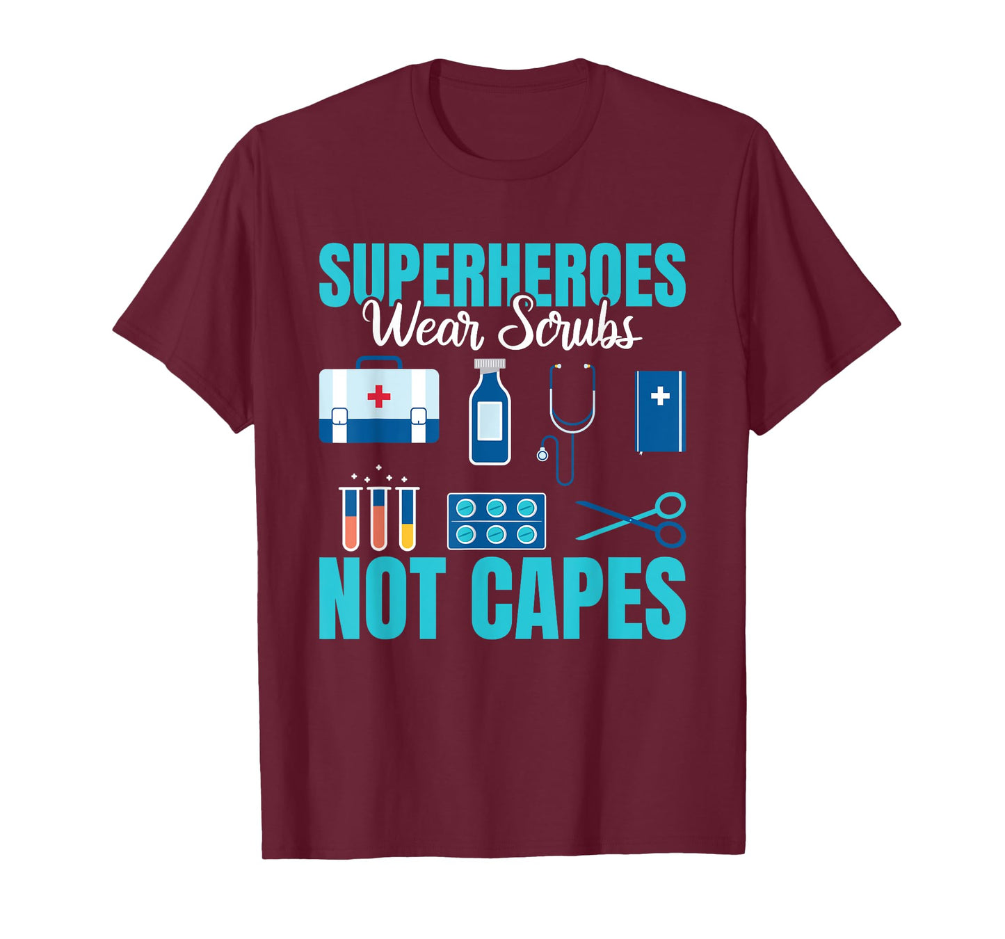 Superheroes Wear Scrubs Not Capes cute women Emergency Room T-Shirt