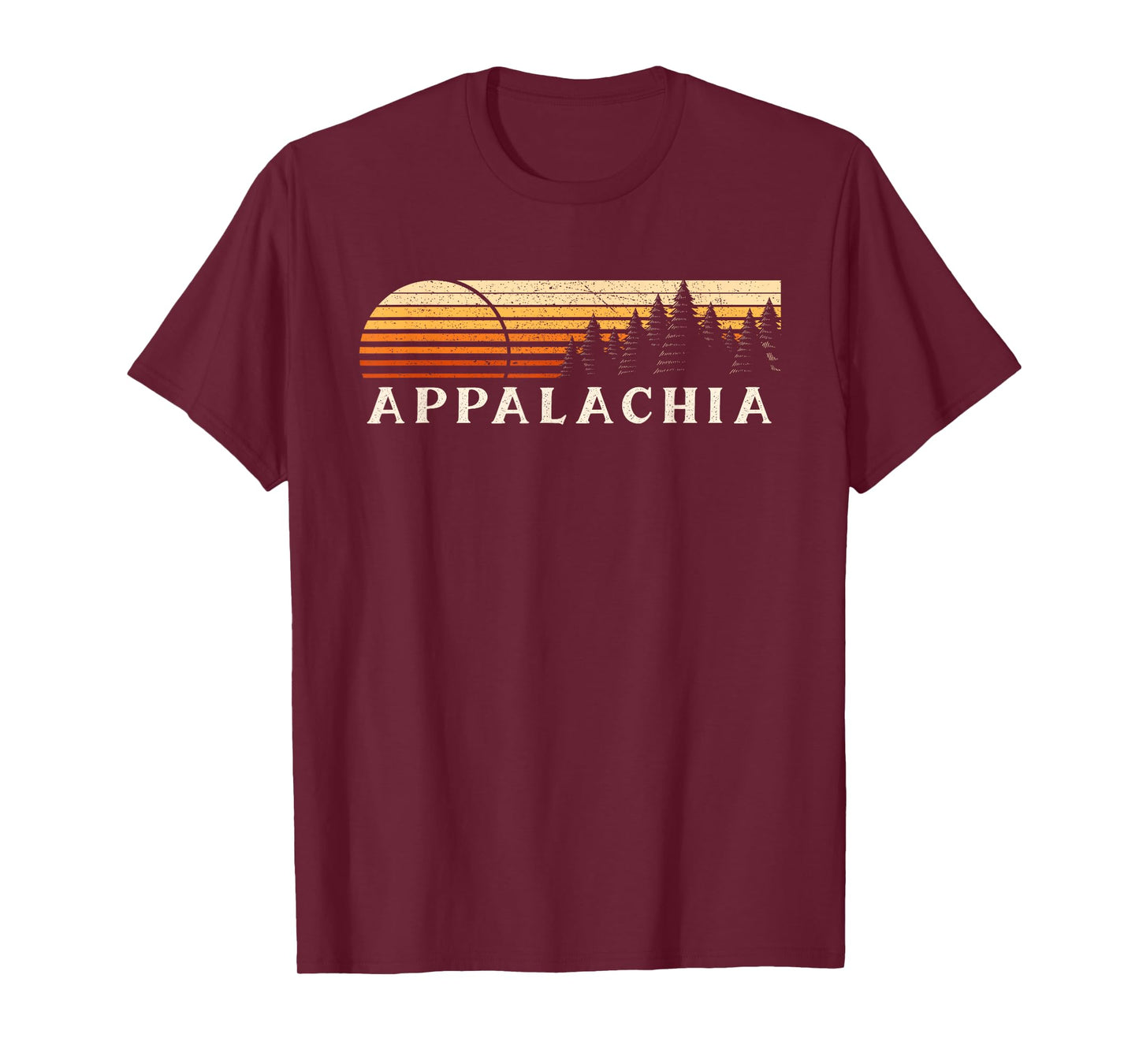 Appalachia, VA Vintage Evergreen Sunset Eighties Retro T-Shirt