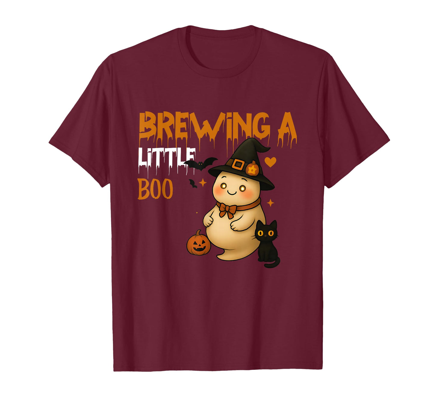 Happy Halloween Pregnant Baby Skeleton Spooky Season New Mom T-Shirt