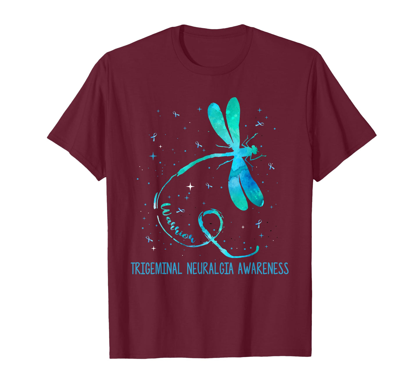 Ki Trigeminal Neuralgia Awareness Costume Dragonfly Ribbon T-Shirt