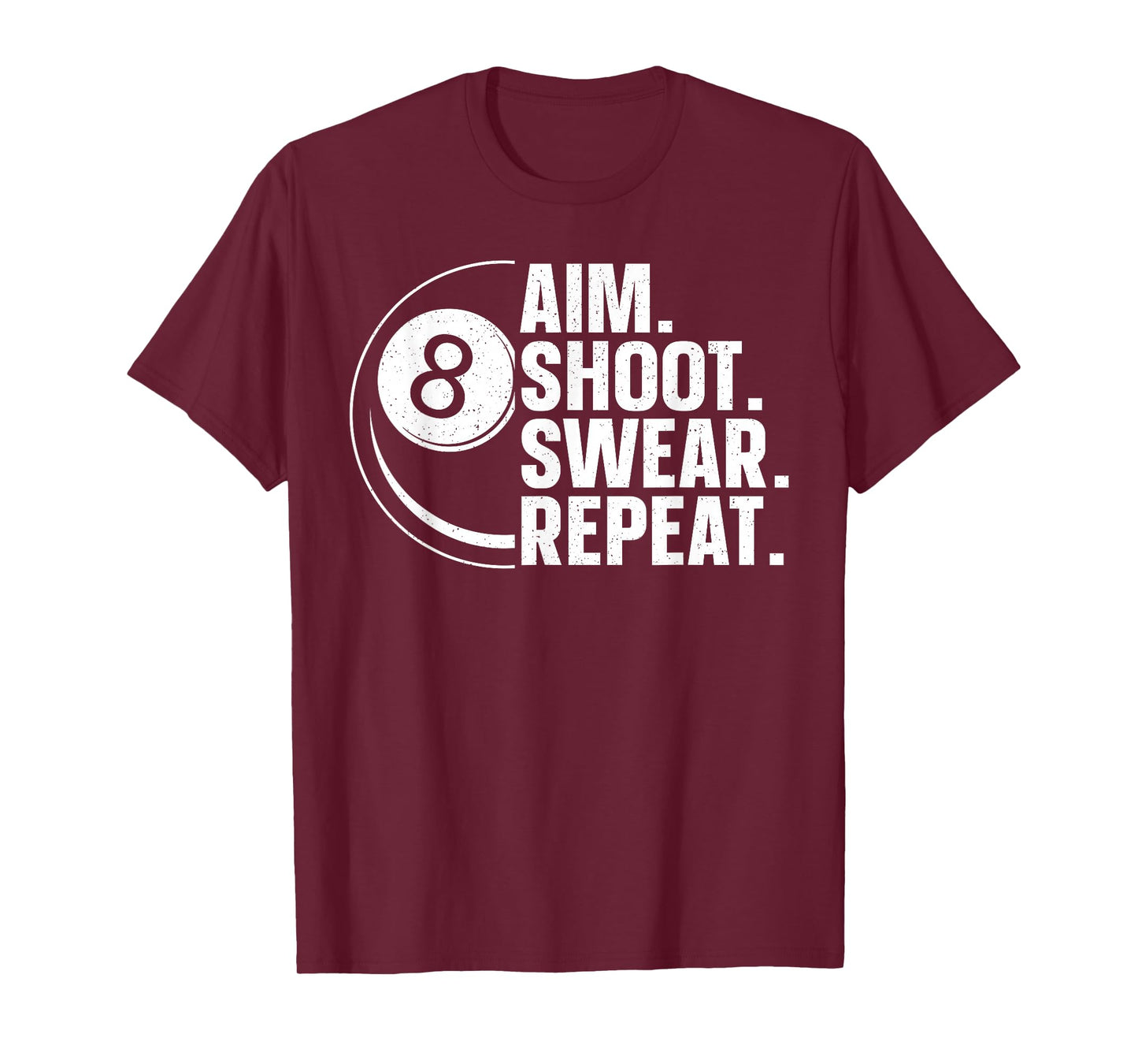 Funny Pool Art For Men Women Billiards Lover Pool Player T-Shirt