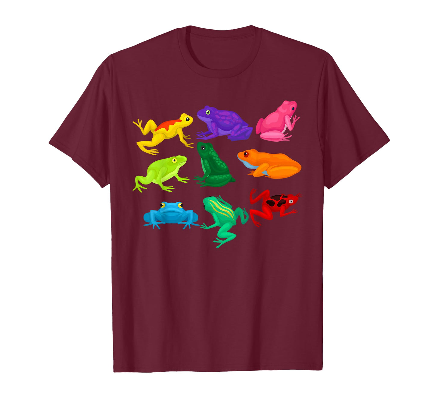 Poison Dart Frogs Amphibians Exotic Animal Colored Frogs T-Shirt