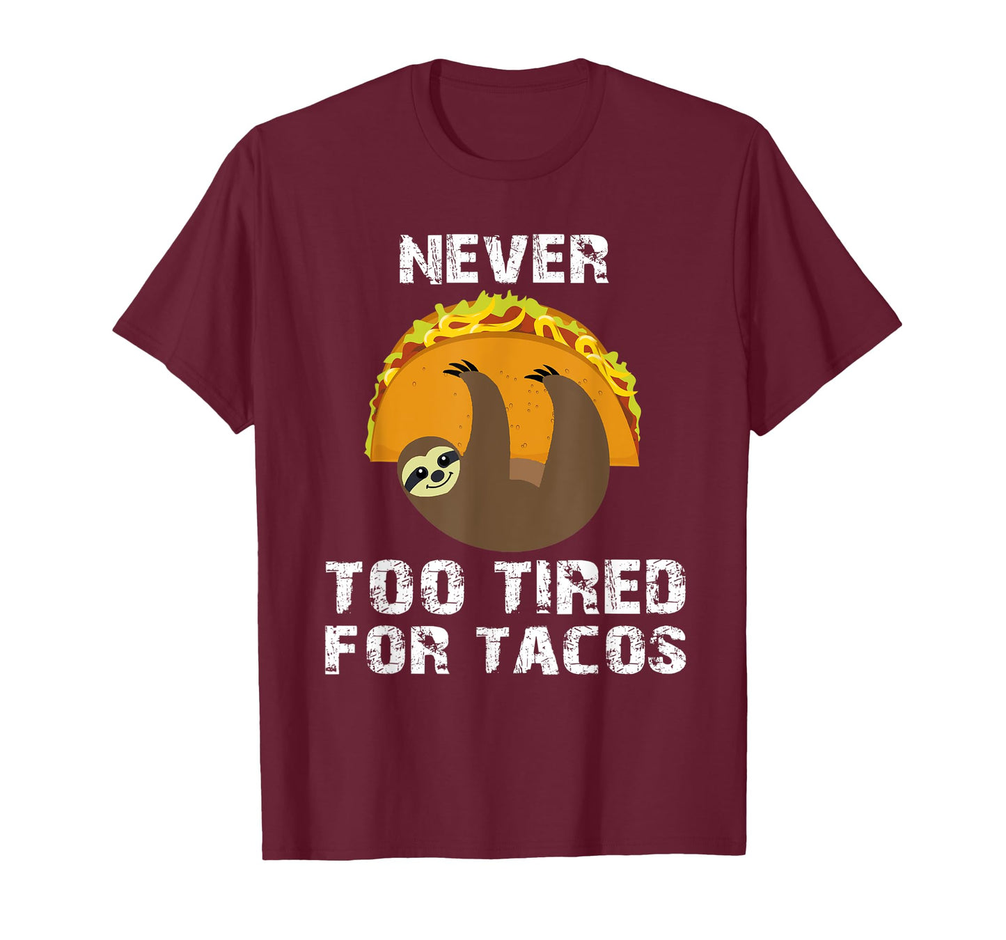Sloth Cinco De Mayo Funny Taco Women Dad Mexico Taco Pun T-Shirt